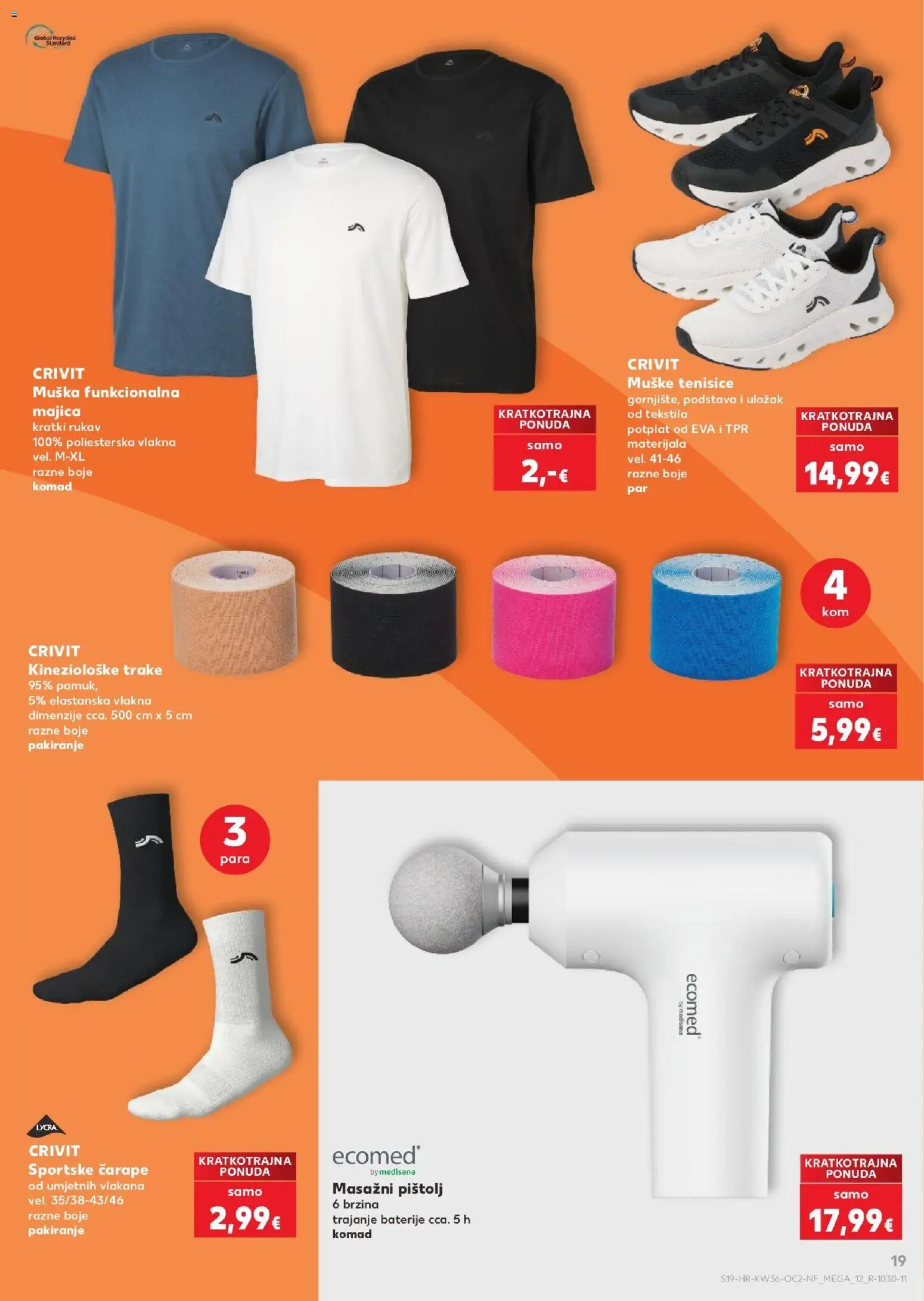 Kaufland katalog | vrijedi od 02.09.2026 | Stranica: 19 | Proizvodi: Trake, Majica, Čarape, Tenisice