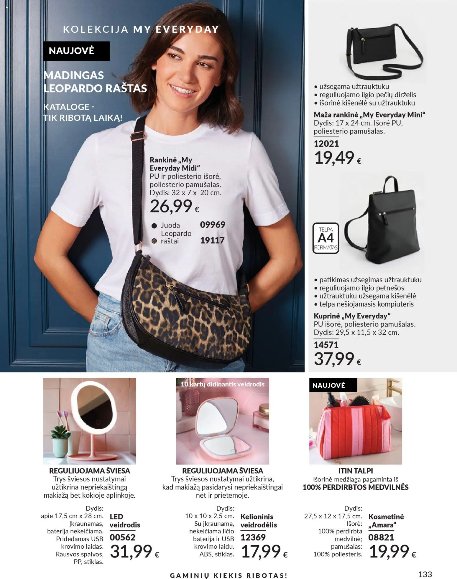 AVON akcijos nuo 2026.03.01 | Puslapis: 133 | Prekių: Baterija, USB, Rankinė, Kuprinė