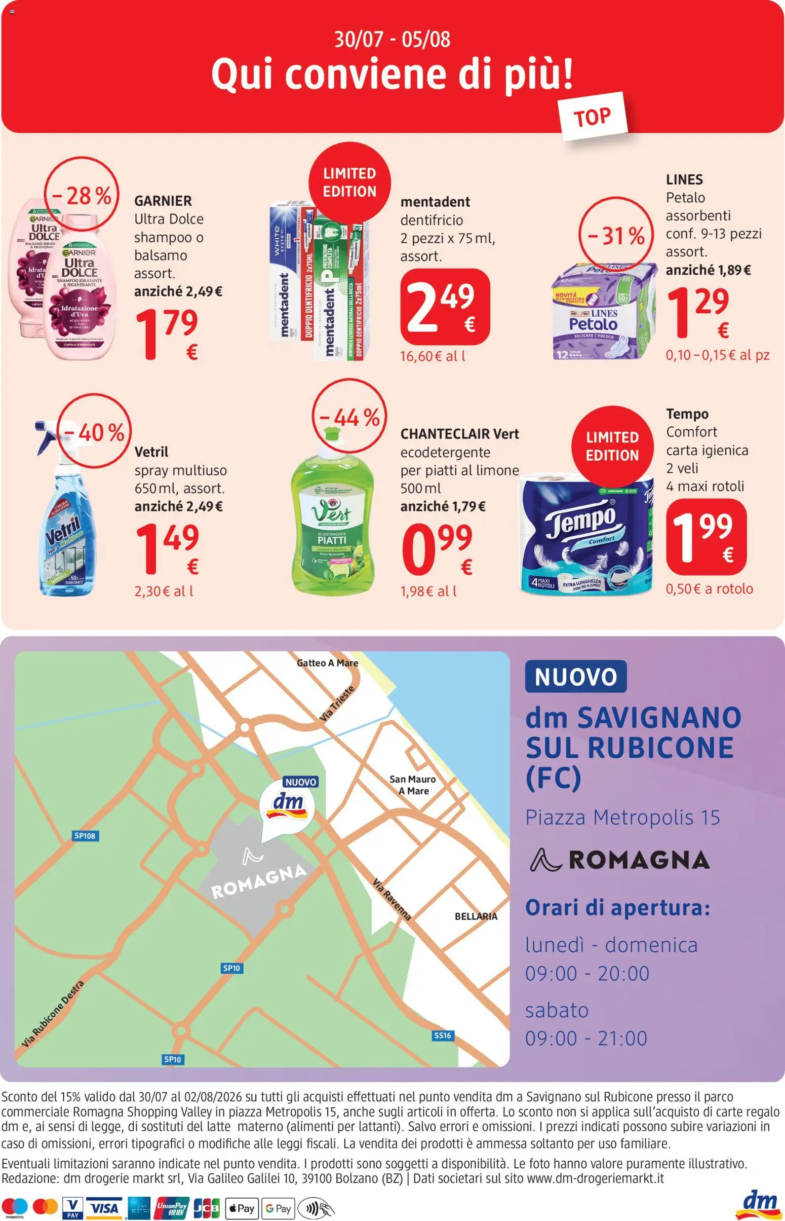 Volantino dm drogerie markt del 30/07/2026 | Pagina: 16 | Prodotti: Shampoo, Dentifricio, Latte, Basilico