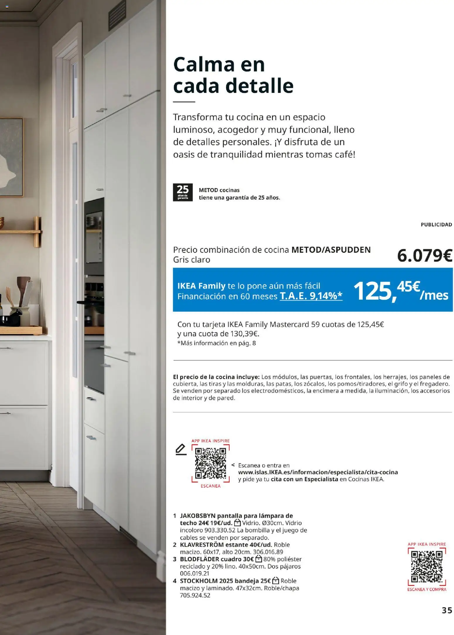 IKEA - Cocinas │ válido desde el 01/09/2026 | Página: 35 | Productos: Café, Bombilla, Bandeja, Estante