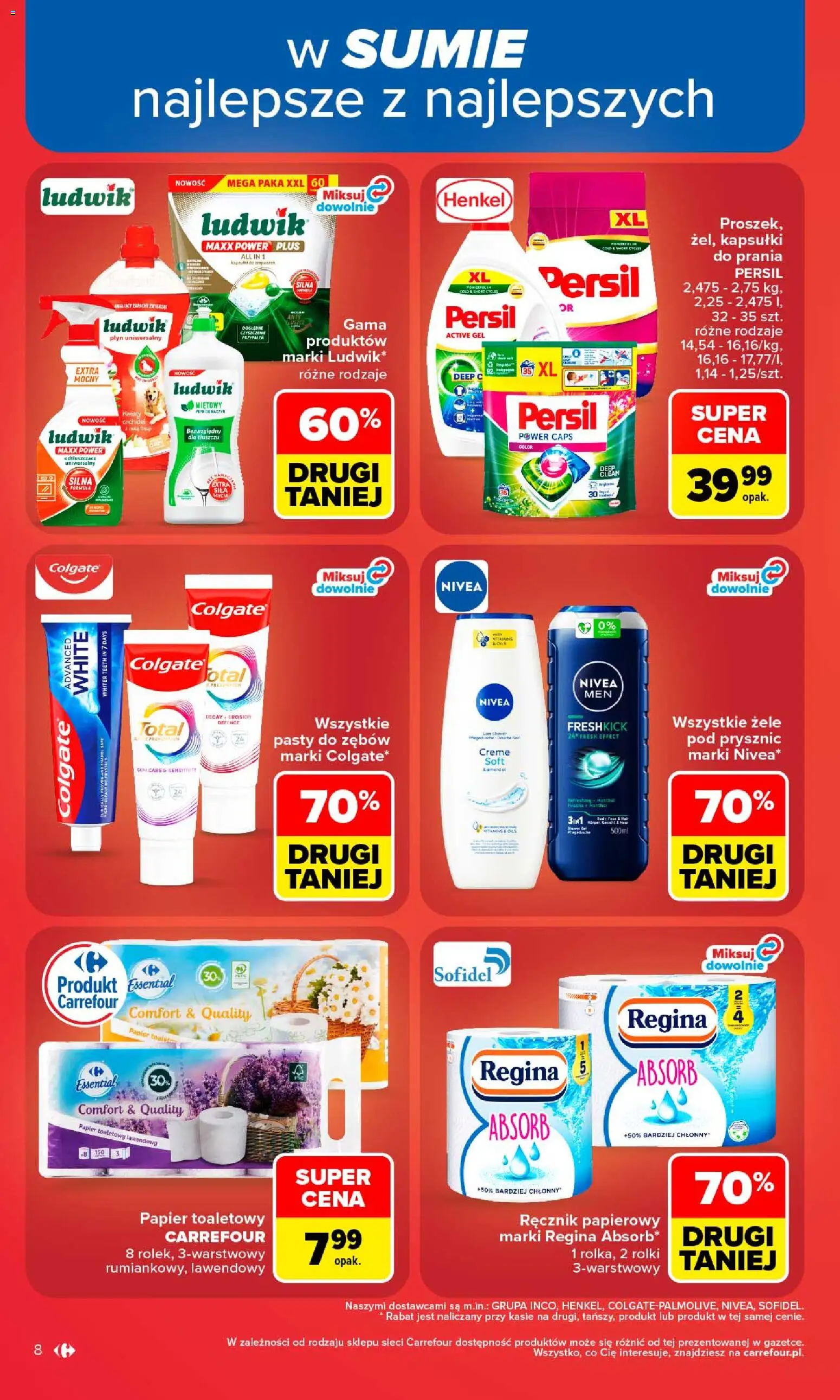 Carrefour gazetka od 31.08.2026 | Strona: 10 | Produkty: Kapsułki, Papier toaletowy, Rolki, Ręcznik papierowy
