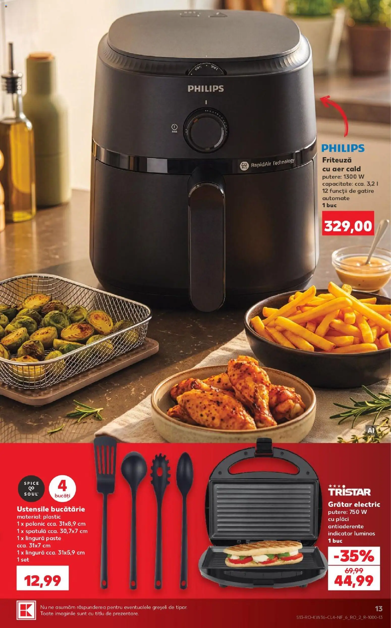 Noul catalog Kaufland – valabil de la 02.09.2026 | Pagină: 13 | Produse: Philips, Friteuză, Grătar, Bucătărie