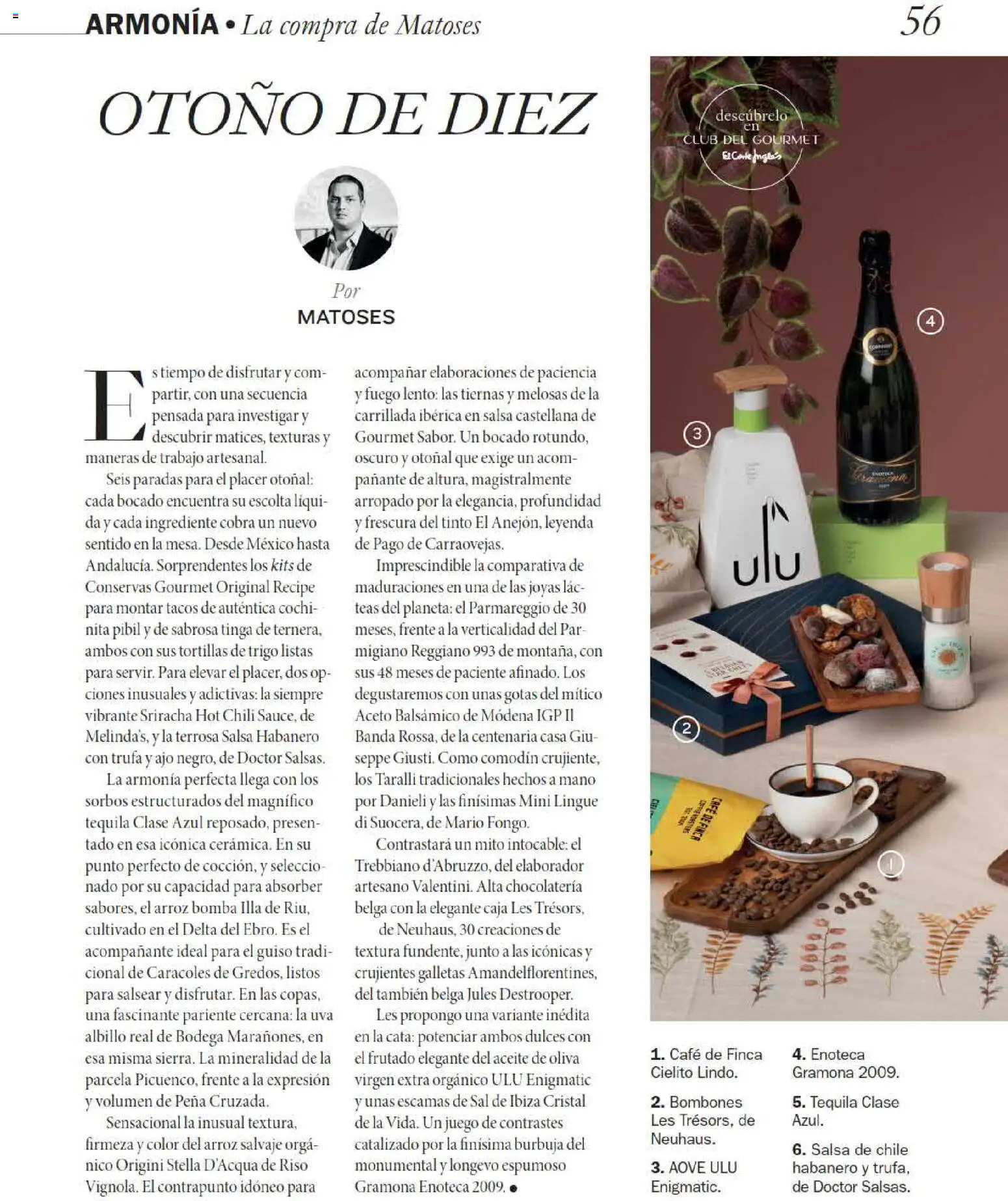 El Corte Inglés Gourmet Magazine │ válido desde el 01/10/2026 | Página: 56 | Productos: Tequila, Tortillas, Aceite, Tacos