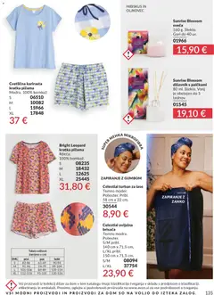 Avon katalog akcije – veljaven od 01.08.2026 | Stran: 135 | Izdelki: Brisača, Turban za lase, Pižama, Sveča