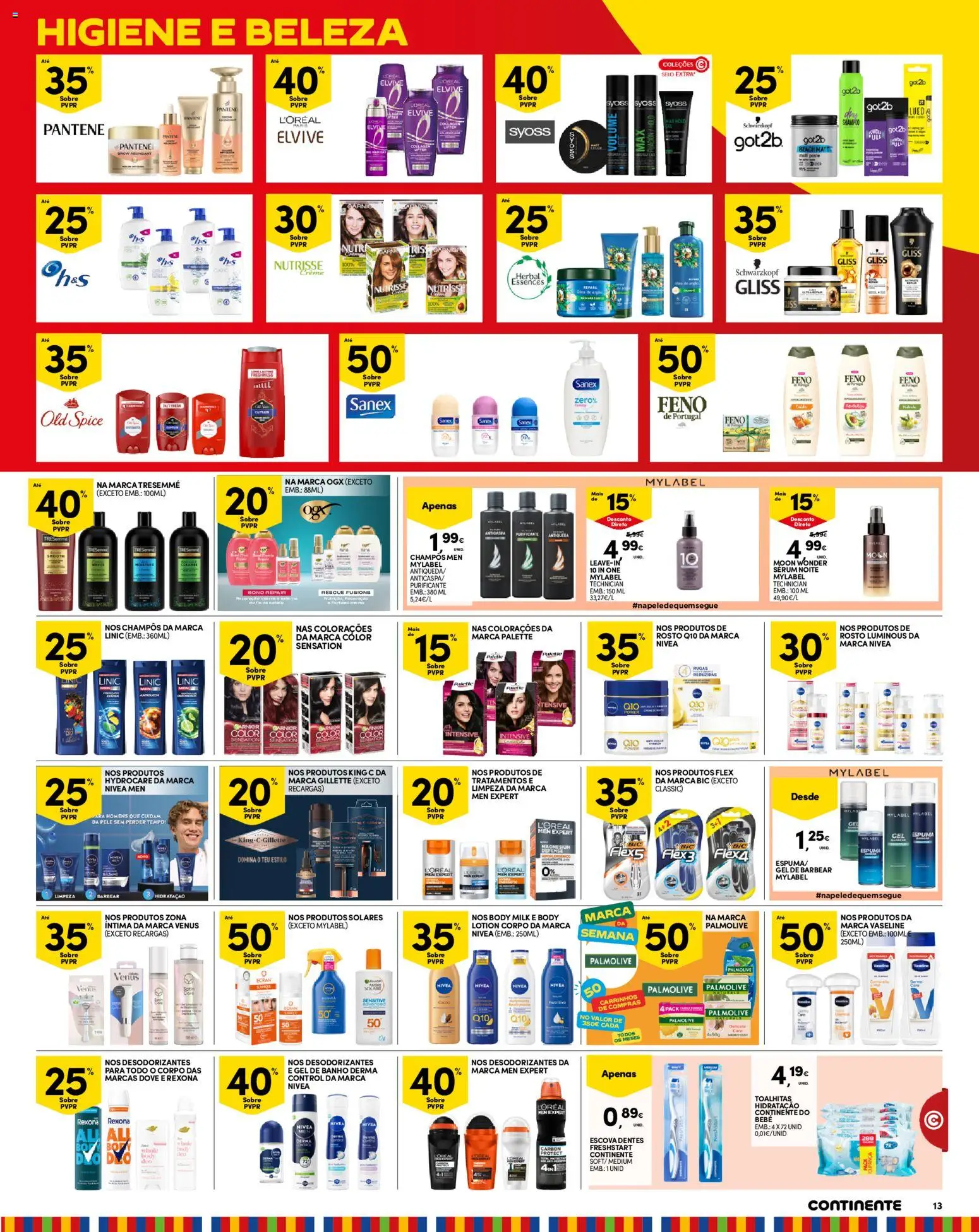 Continente Madeira │ válido de 16.06.2026 | Página: 13 | Produtos: Shampoo, Condicionador, Sérum, Banho