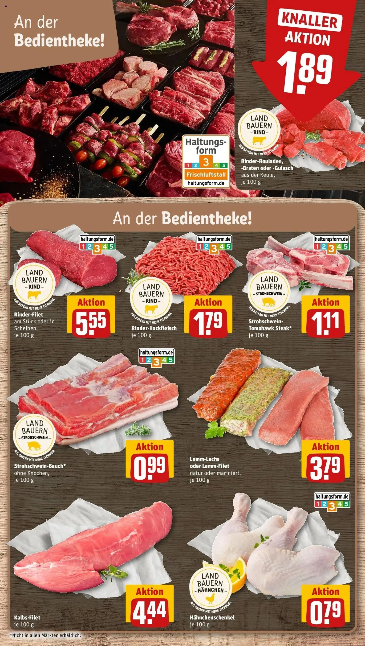 Rewe Prospekt Brunnthal – gültig ab 08.06.2026 | Seite: 8 | Produkte: Hahnchen, Hahnchenschenkel, Gulasch, Steak