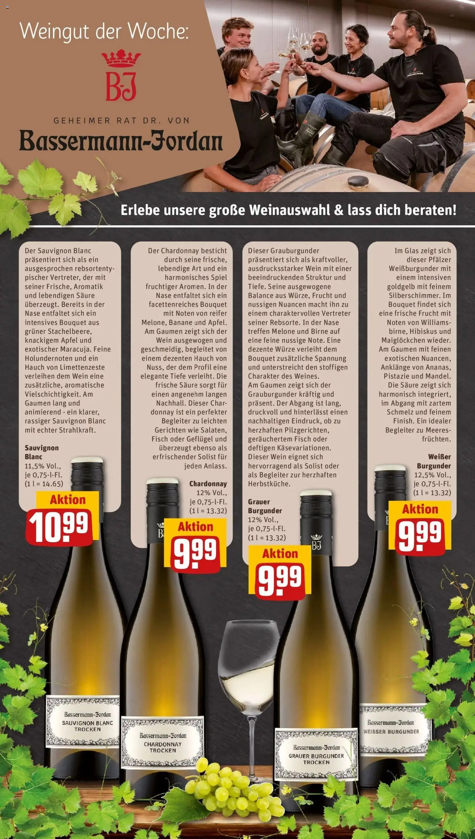 REWE Prospekt ab 21.09.2026 zum Blättern » Angebote | Seite: 38 | Produkte: Spiel, Birne, Melone, Wein