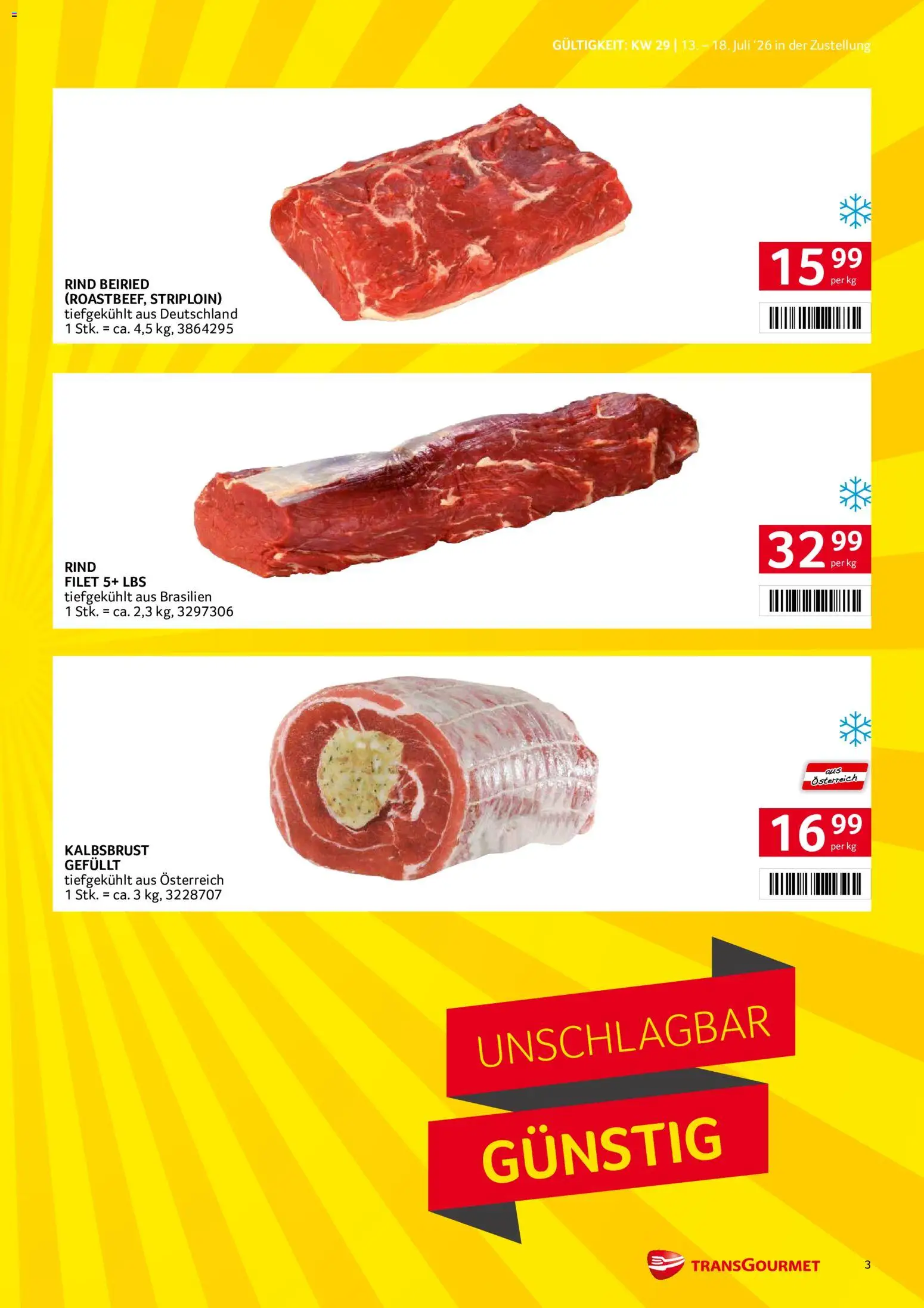 Transgourmet Zustellaktion gültig ab 13.07.2026 | Seite: 3