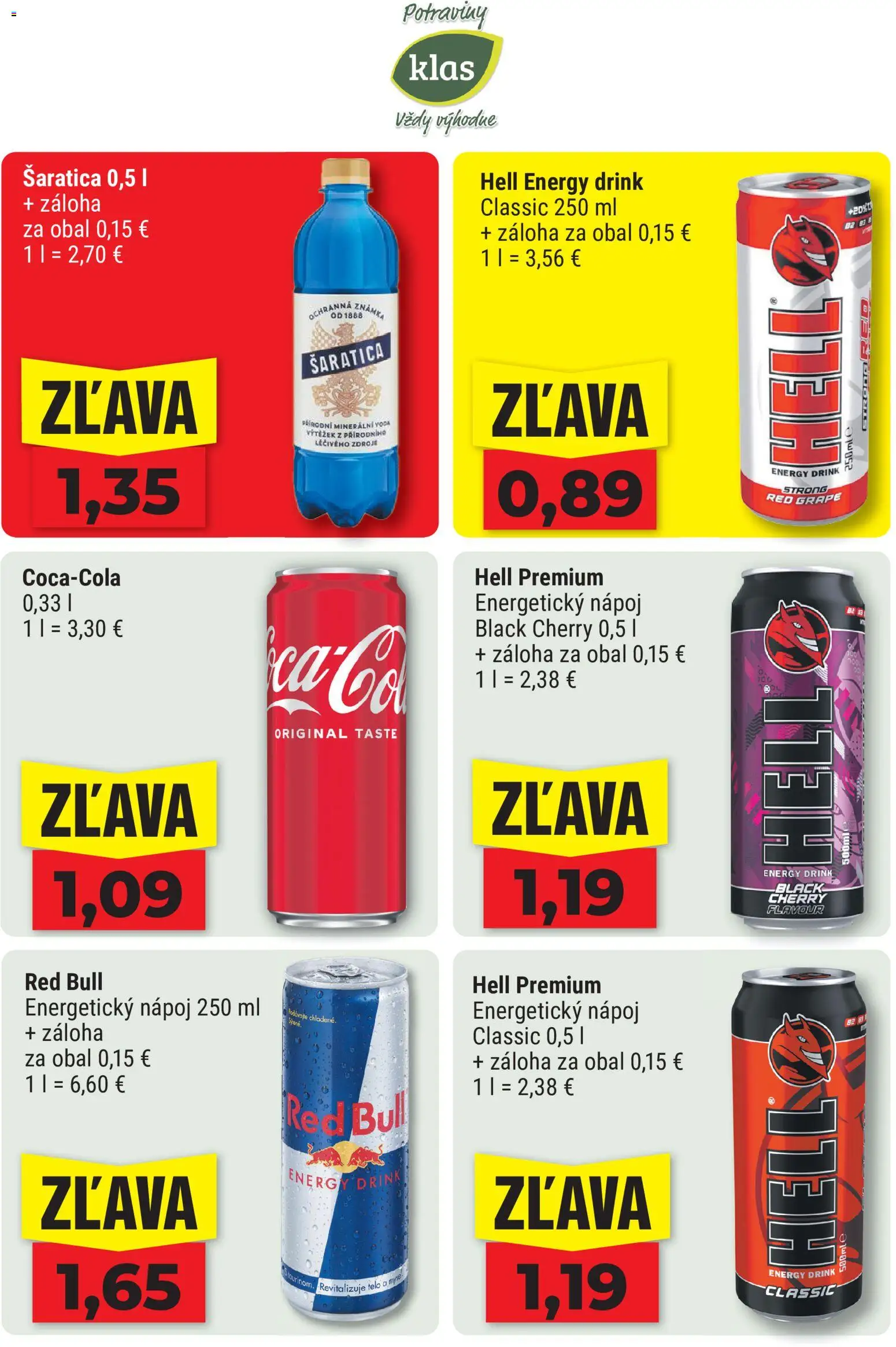 Nové Klas akcie – leták je platný od 10.08.2026 | Strana: 7 | Produkty: Red Bull, Energetický nápoj
