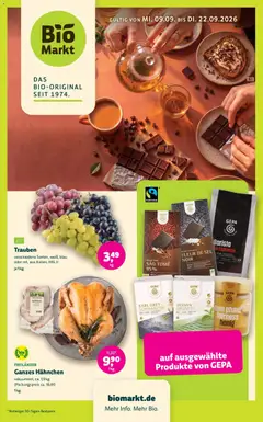 BioMarkt Prospekt ab 09.09.2026 gültig