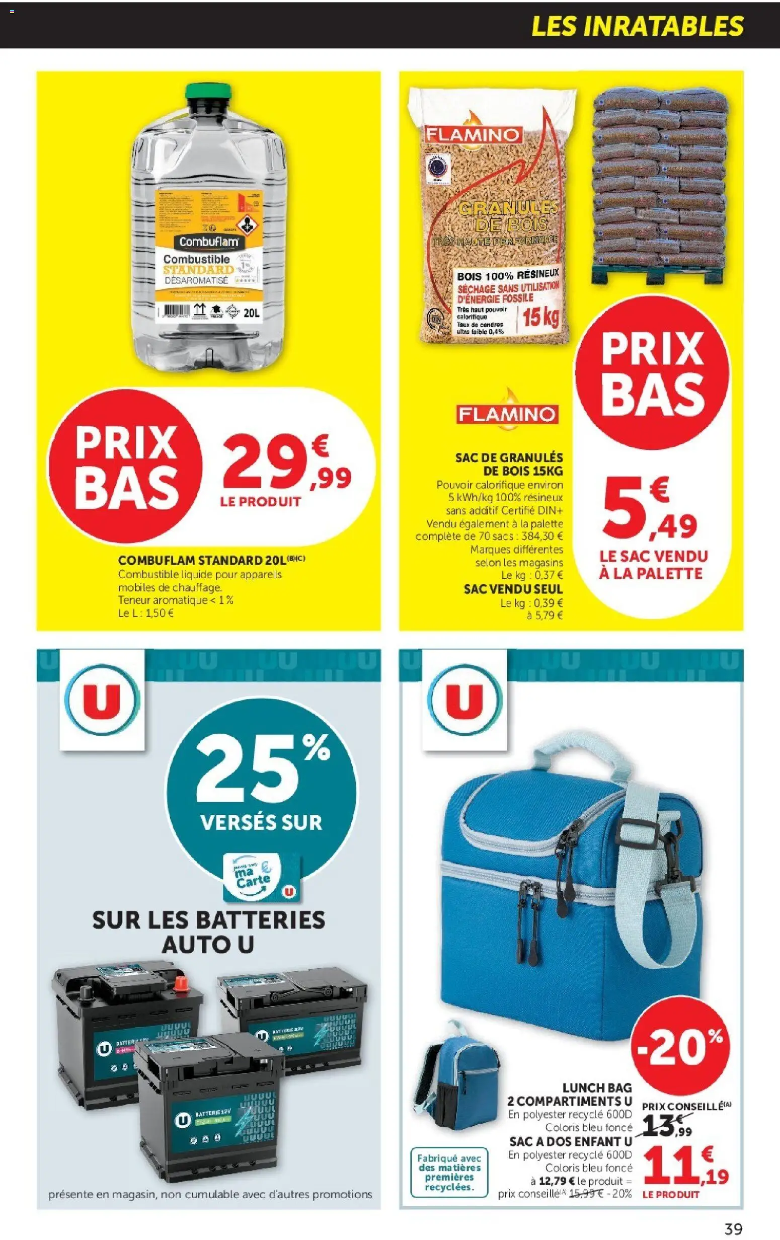 {H1} | Page: 39 | Produits: Combustible, Granules de bois, Sac a dos enfant, Sac à dos