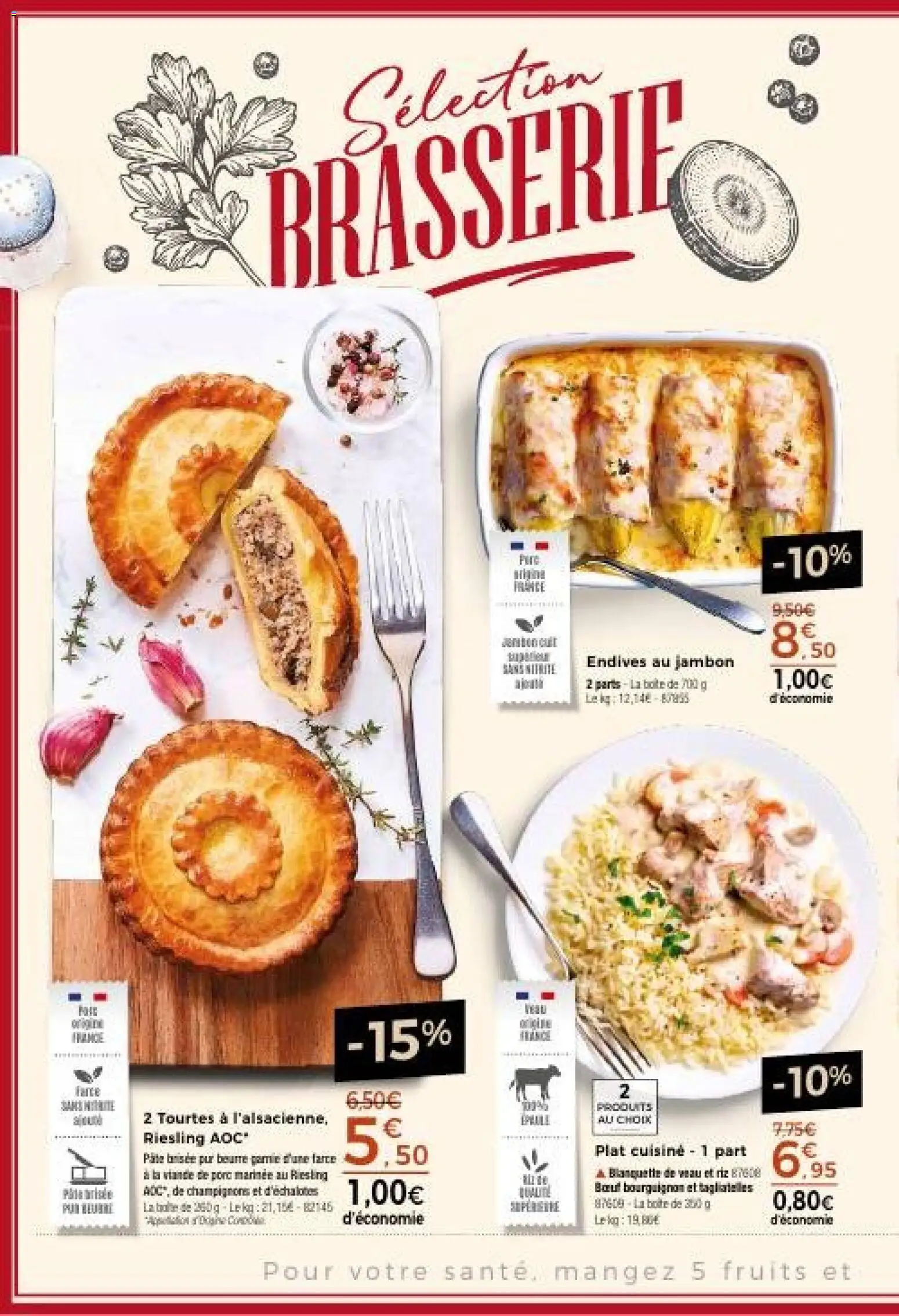 {H1} | Page: 2 | Produits: Viande de porc, Champignons, Fruits, Viande