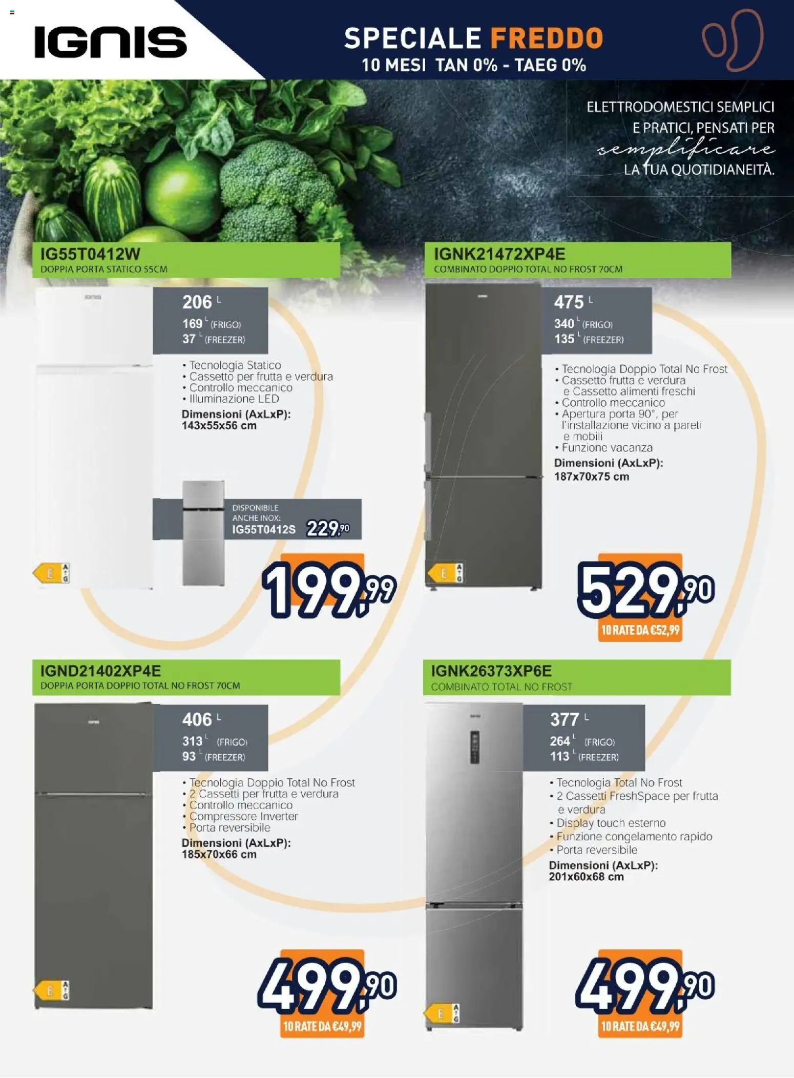 Volantino Unieuro del 03/07/2026 | Pagina: 13 | Prodotti: Compressore, Frutta, Freezer