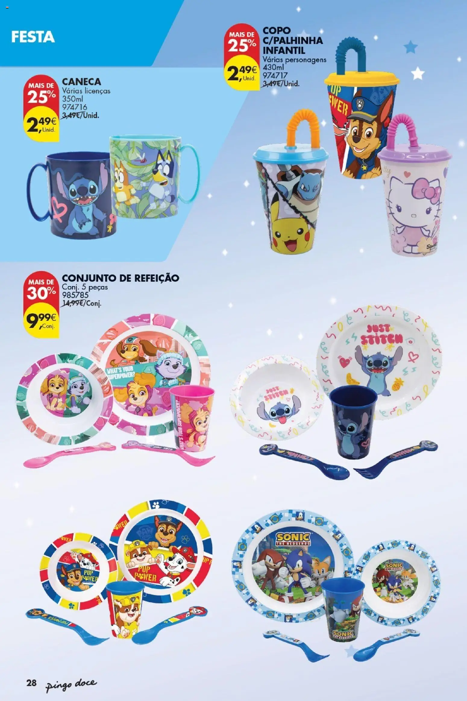 Pingo Doce Folheto Bazar Dia da Criança │ válido de 19.05.2026 | Página: 28 | Produtos: Caneca