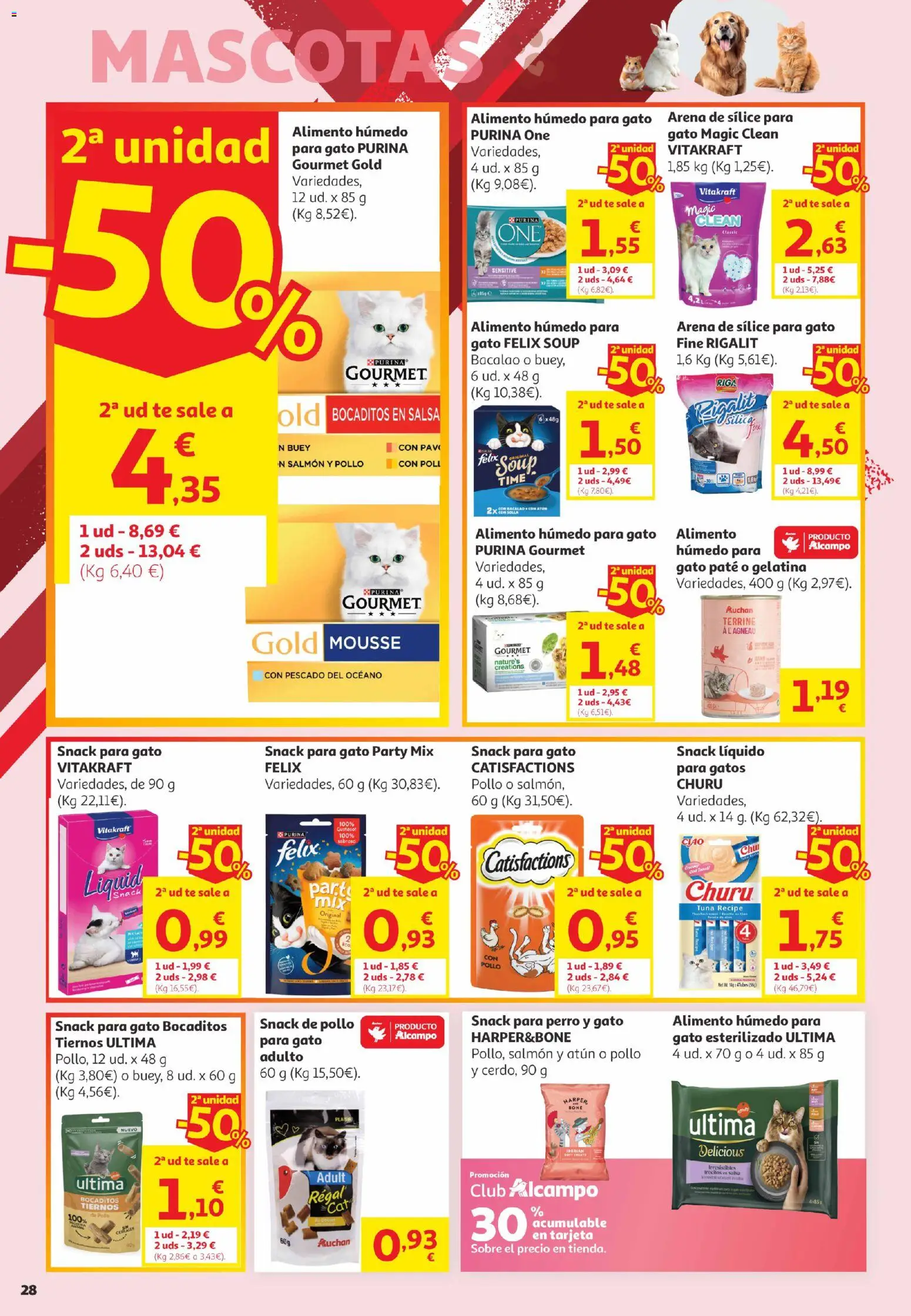 Alcampo Canarias │ válido desde el 02.06.2026 | Página: 28 | Productos: Mousse, Pescado, Cereales, Té