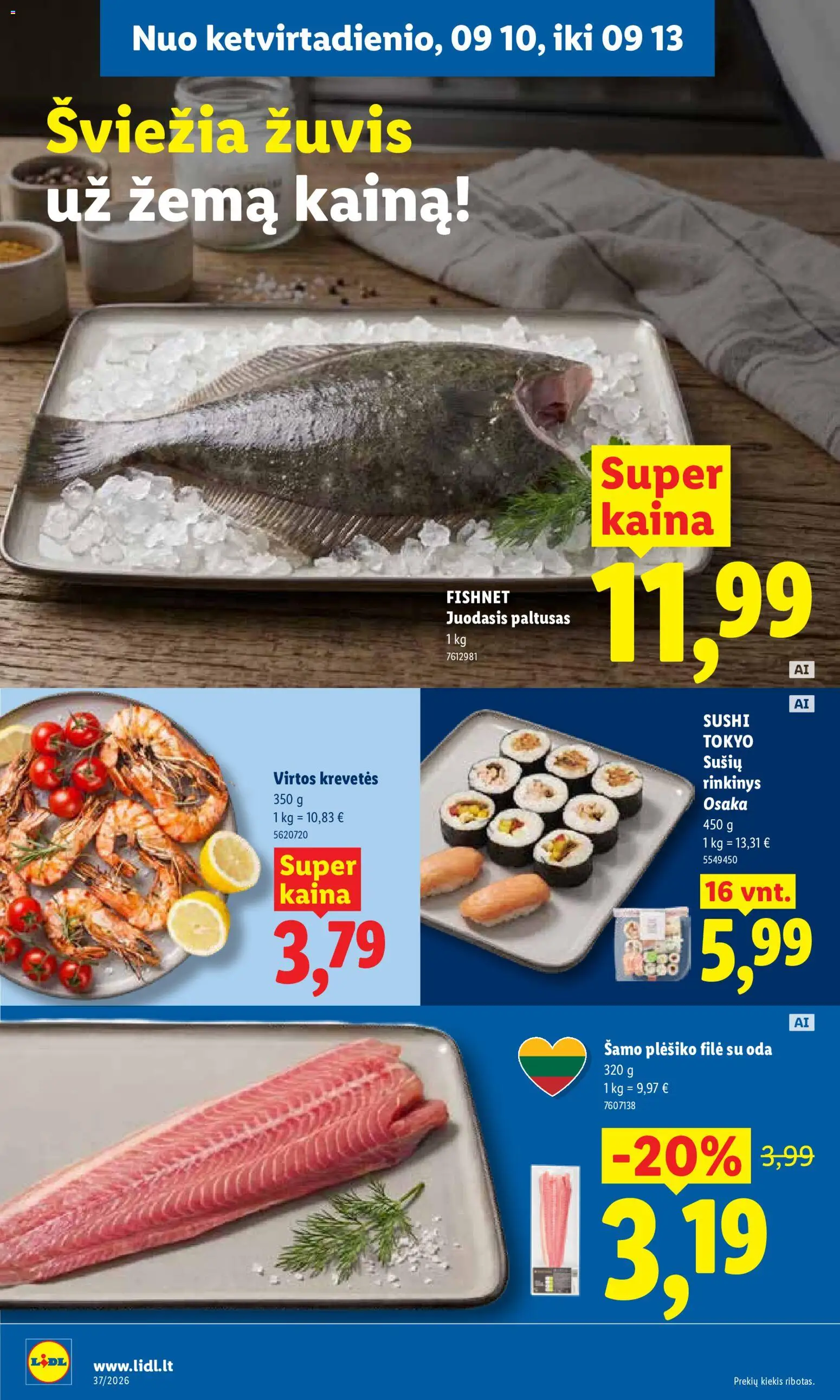 LIDL akcijos nuo 2026.09.07 | Puslapis: 42 | Prekių: Žuvis