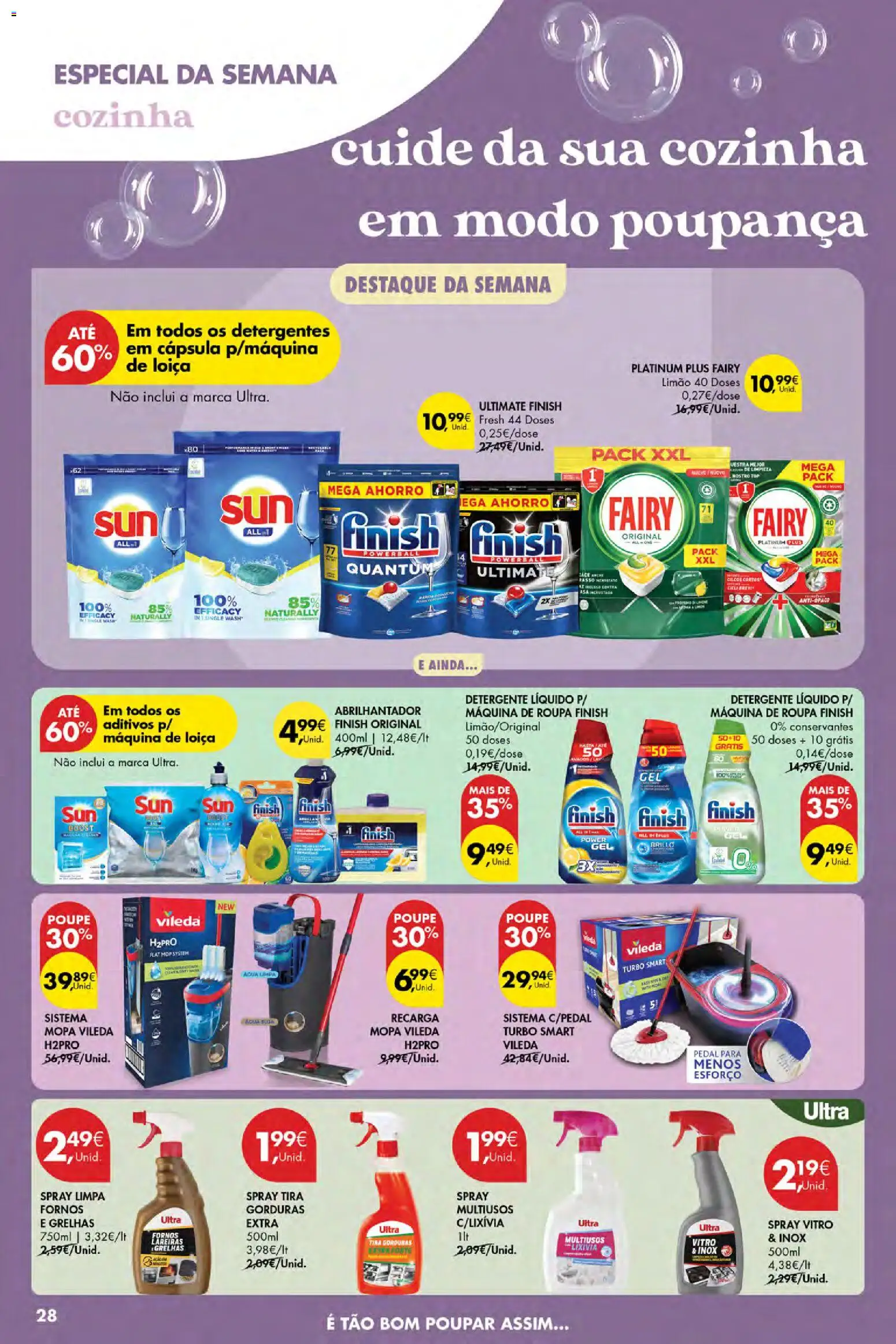 Pingo Doce Poupe Esta Semana Açores │ válido de 06/08/2026 | Página: 28 | Produtos: Top, Abrilhantador, Calças, Detergente