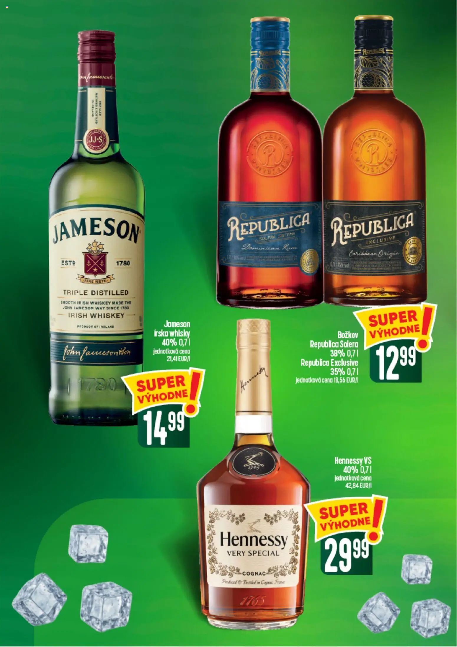 Nové COOP Jednota akcie – leták je platný od 24.09.2026 | Strana: 52 | Produkty: Božkov, Republica, Whisky, Hennessy