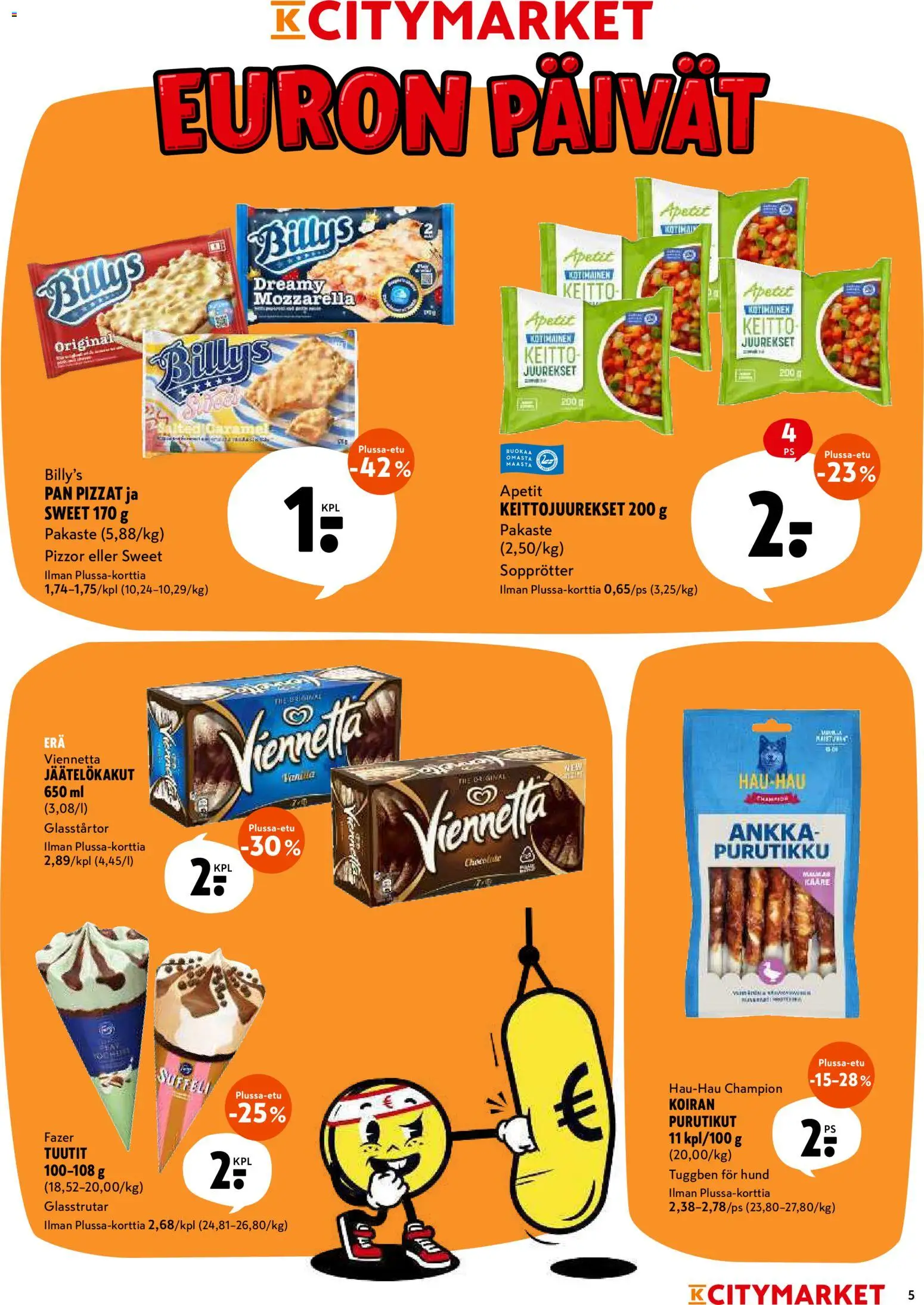K-Citymarket tarjoukset – voimassa 13/07/2026 alkaen | Sivu: 5 | Tuotteet: Mozzarella, Keitto