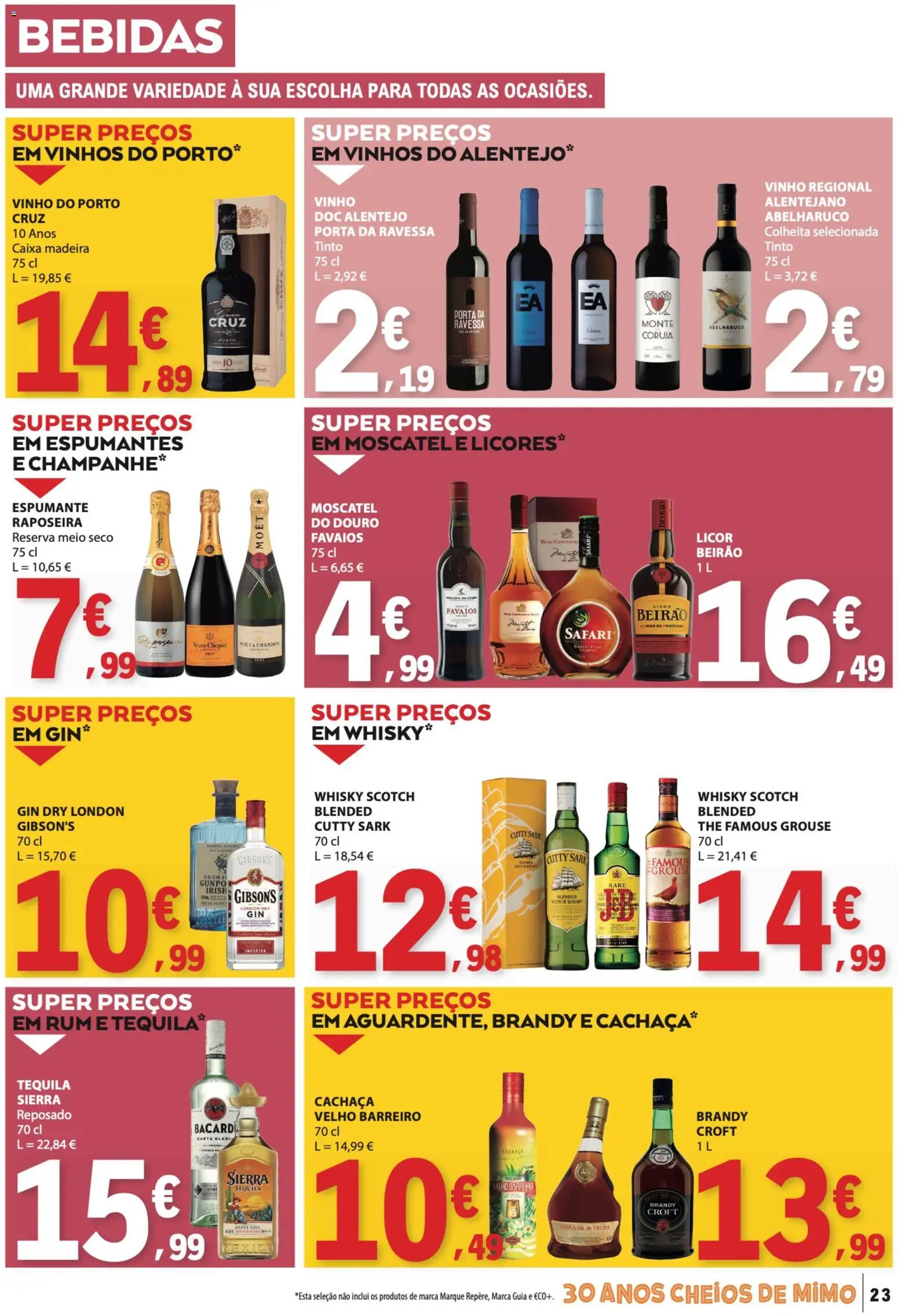 E.Leclerc folheto │ válido de 10/09/2026 | Página: 23 | Produtos: Brandy, Cachaça, Rum, Gin