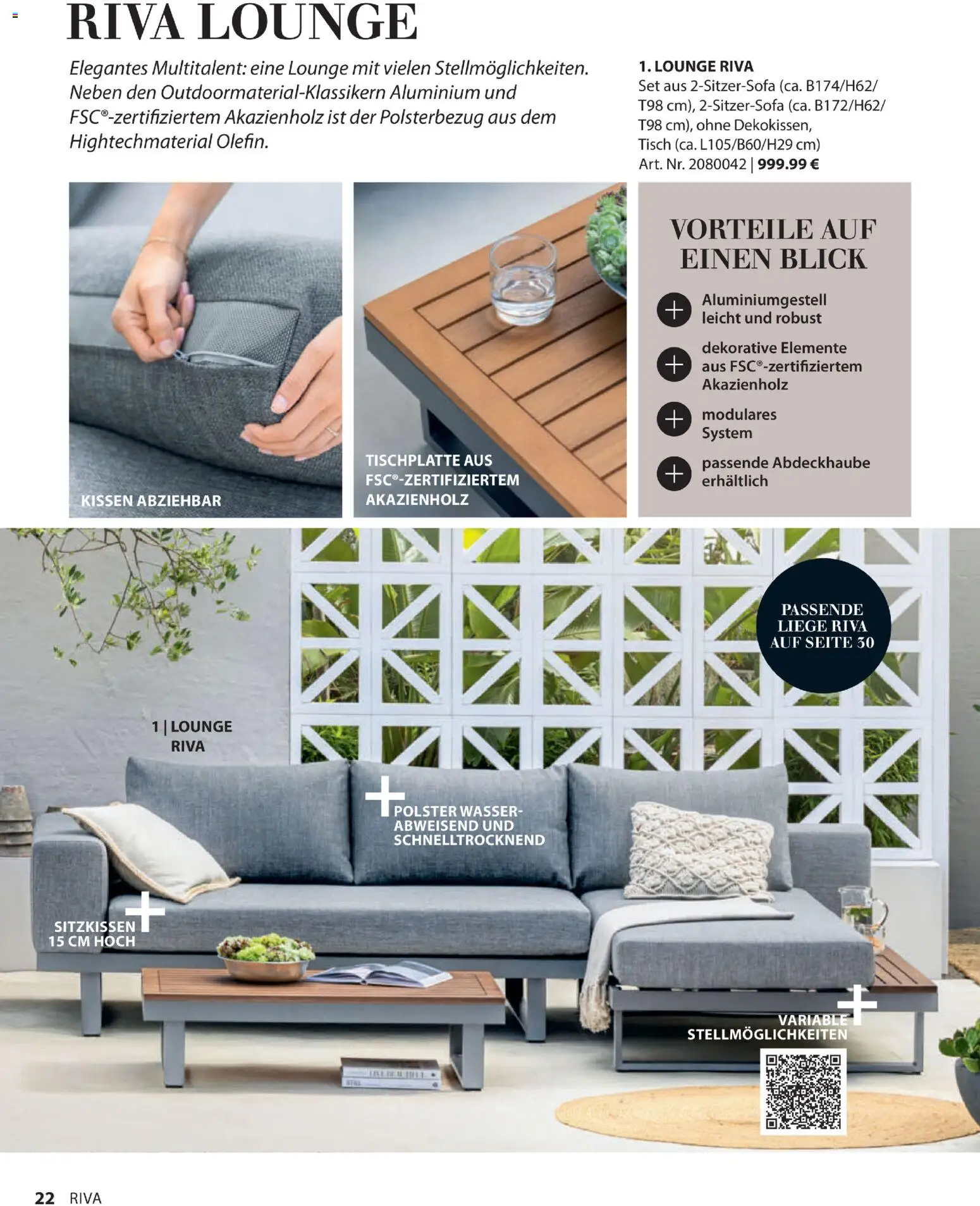 Dehner Gartenmöbel Trends 2026 gültig ab 29.01.2026 | Seite: 22 | Produkte: Wasser, Kissen, Tisch