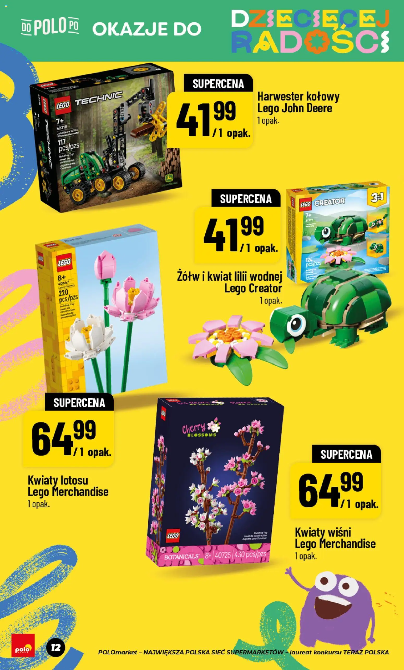 POLOmarket gazetka - Dzień Dziecka od 15.05.2026 | Strona: 12 | Produkty: Lego, Kwiaty