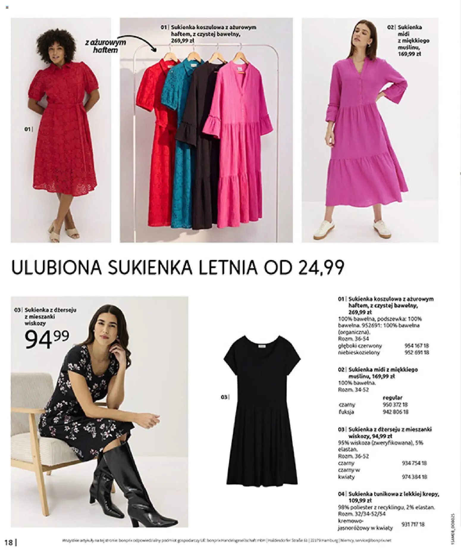 BonPrix Katalog od 10.08.2026 | Strona: 20 | Produkty: Sukienka, Róż, Kwiaty