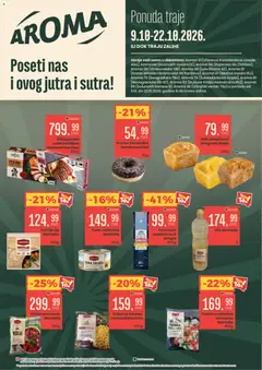Aroma Market katalog Poseti nas i ovog jutra i sutra! - pregled Aroma Market kataloga - važi od 09.10.2026