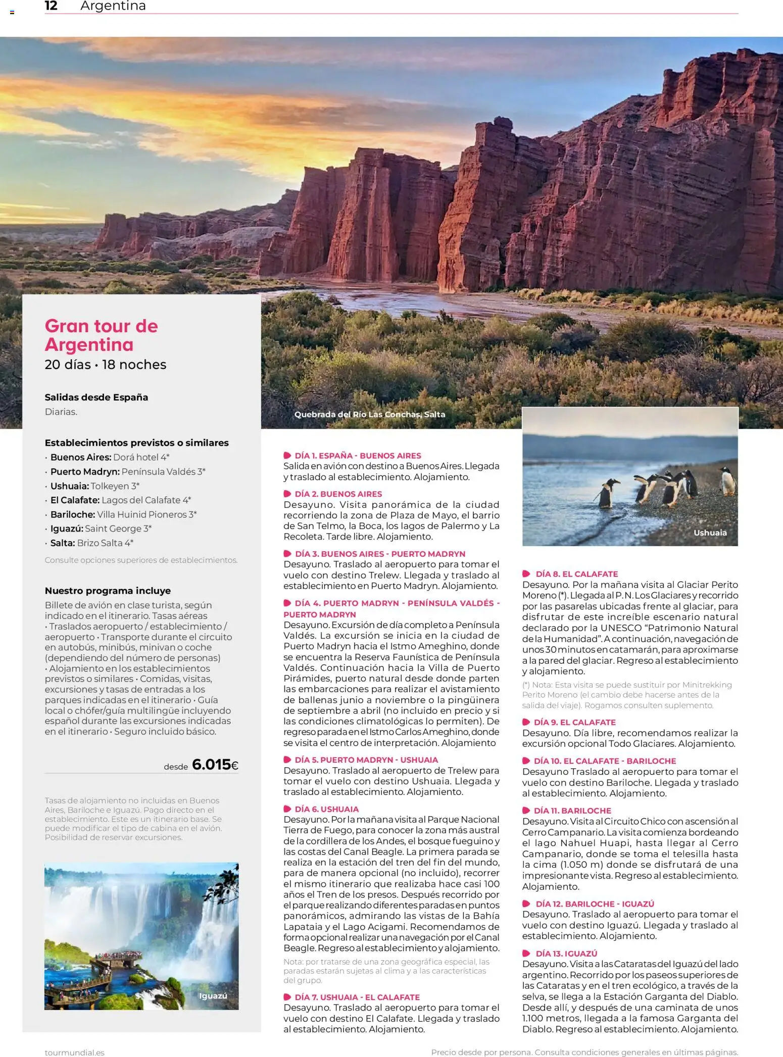 Viajes El Corte Inglés Argentina y Brasil │ válido desde el 01/06/2026 | Página: 12 | Productos: Navegación, Tierra