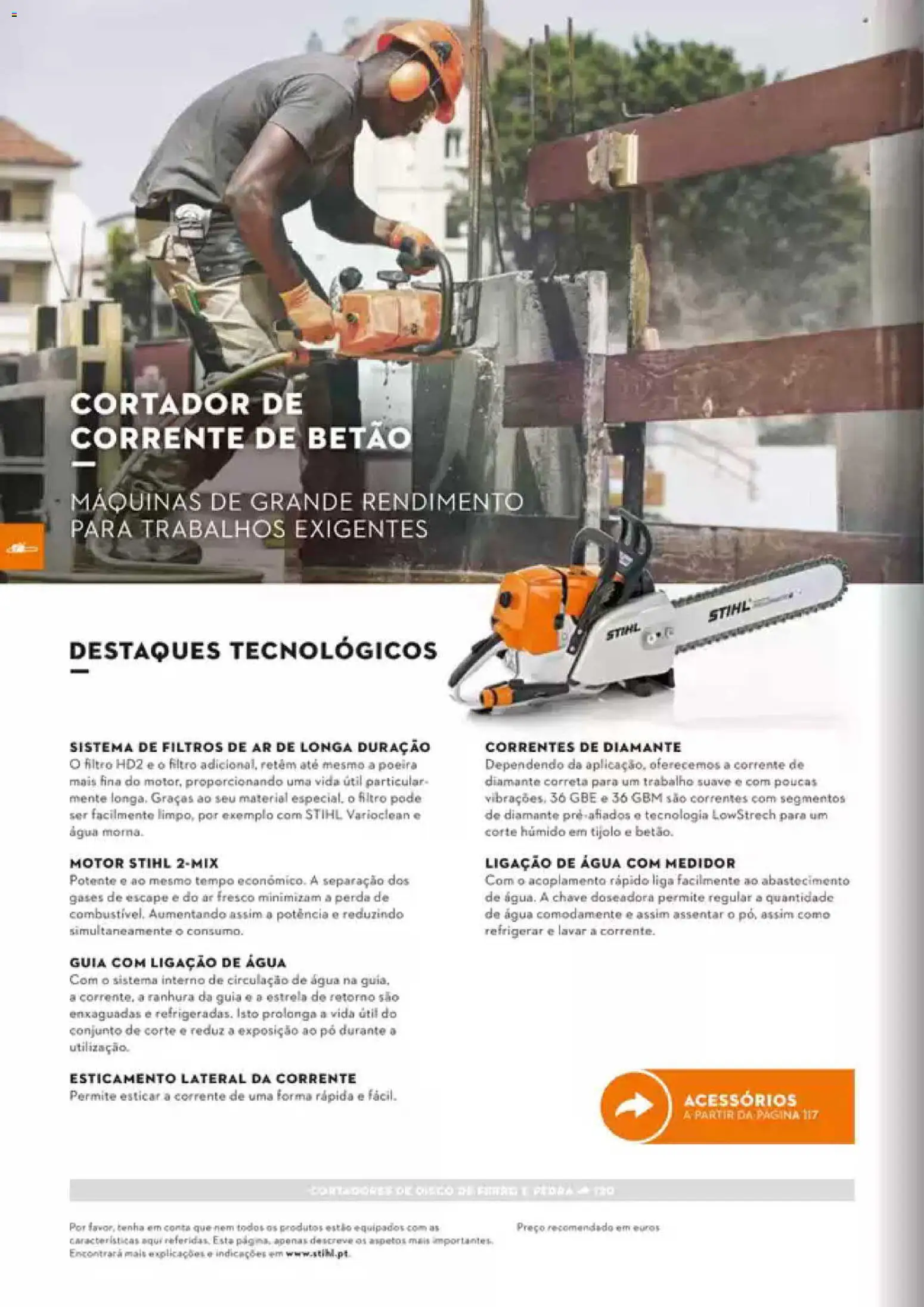 Stihl Catálogo │ válido de 07/09/2026 | Página: 116 | Produtos: Agua, Cortador, Pó
