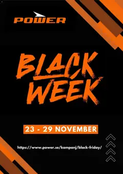 Power - Black Week förhandsinformation - Förhandsvisning av reklamblad från butik Power aktuell från 20/10/2026