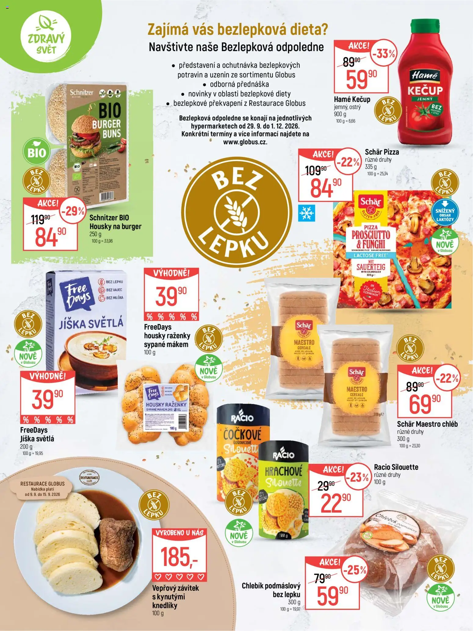 Globus leták - Zdravý svět od 02.09.2026 | Strana: 8 | Produkty: Jíška, Burger, Globus, Prosciutto