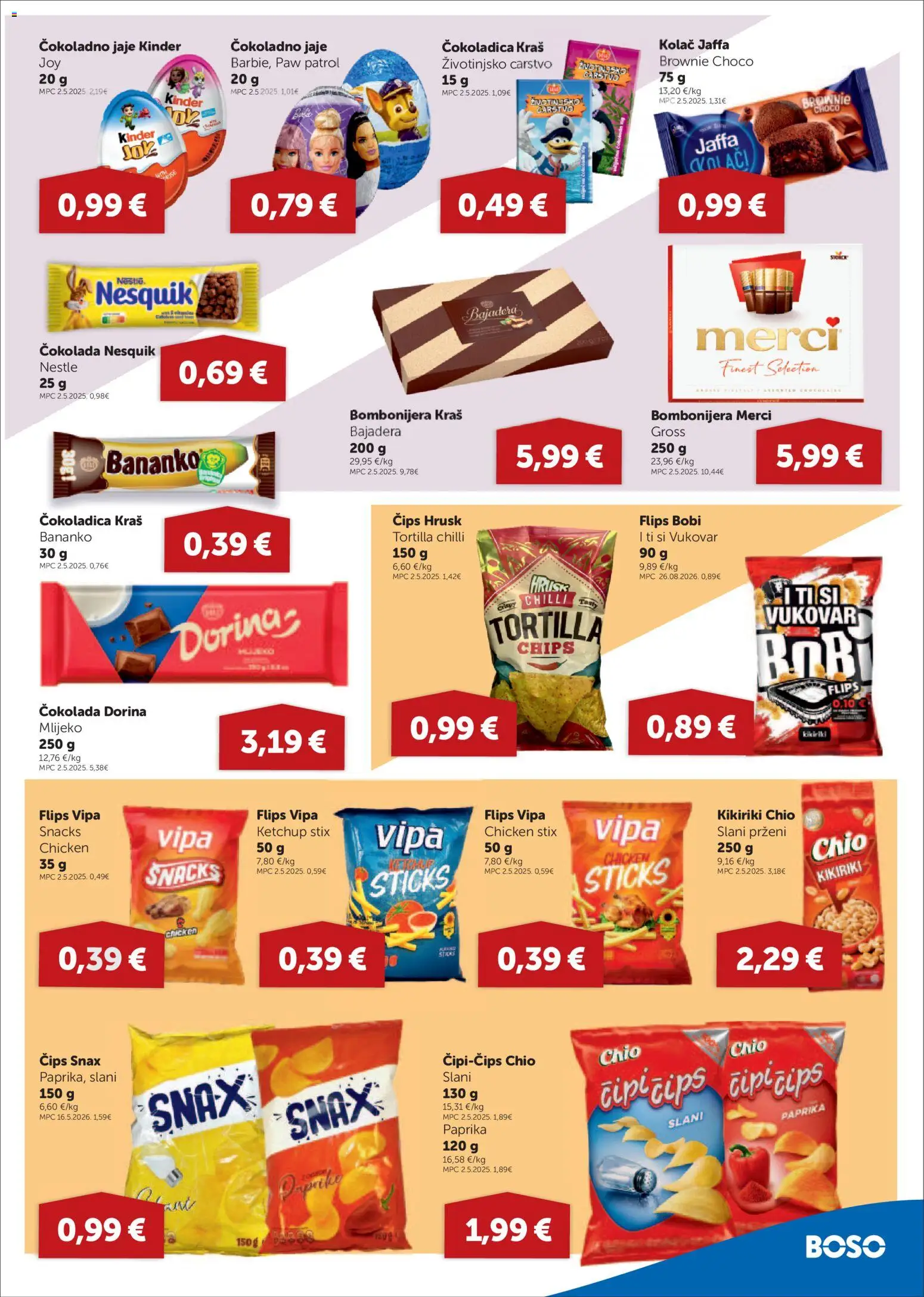 Boso katalog | vrijedi od 10.09.2026 | Stranica: 9 | Proizvodi: Čokoladica, Paprika, Čokoladno jaje, Merci