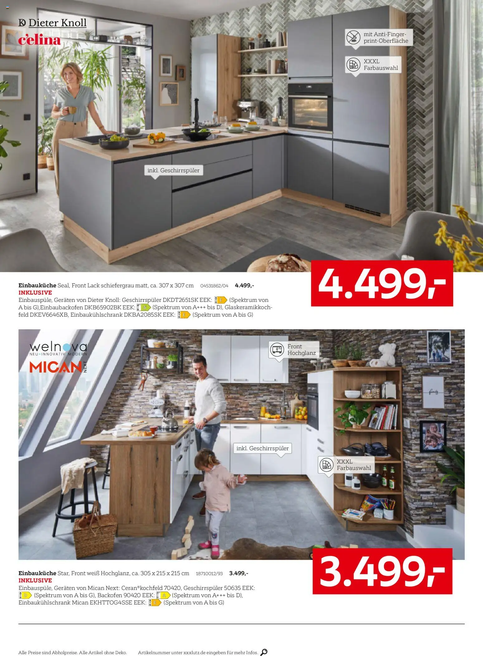 XXXLutz Nr. 1 beim Preis – gültig ab 17.10.2026 | Seite: 22 | Produkte: AEG, Küchenzeile, Kühlgefrierkombination, Kuchen