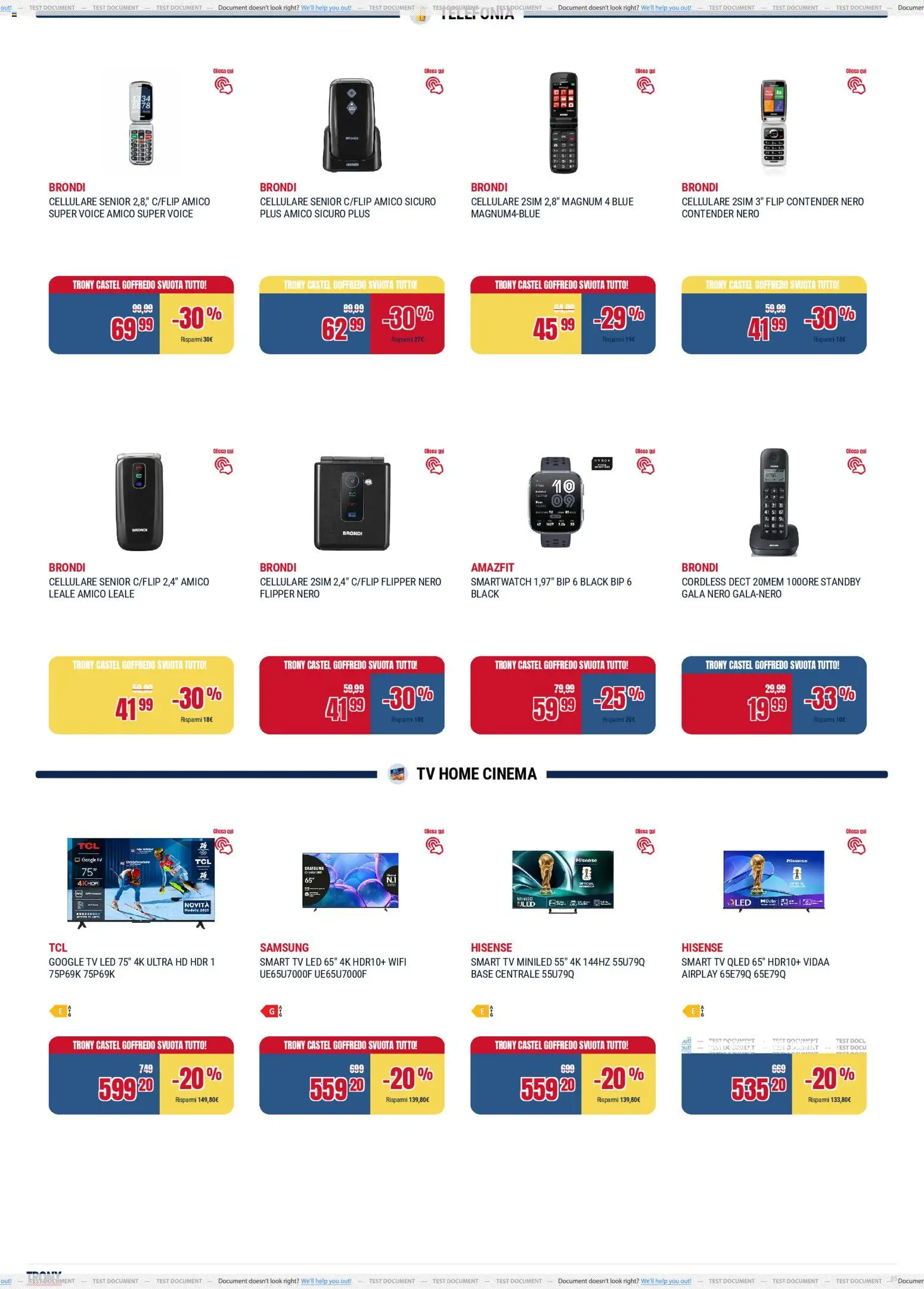 Volantino Trony del 17.04.2026 | Pagina: 5 | Prodotti: Cellulare, smart TV, TV, Smartwatch