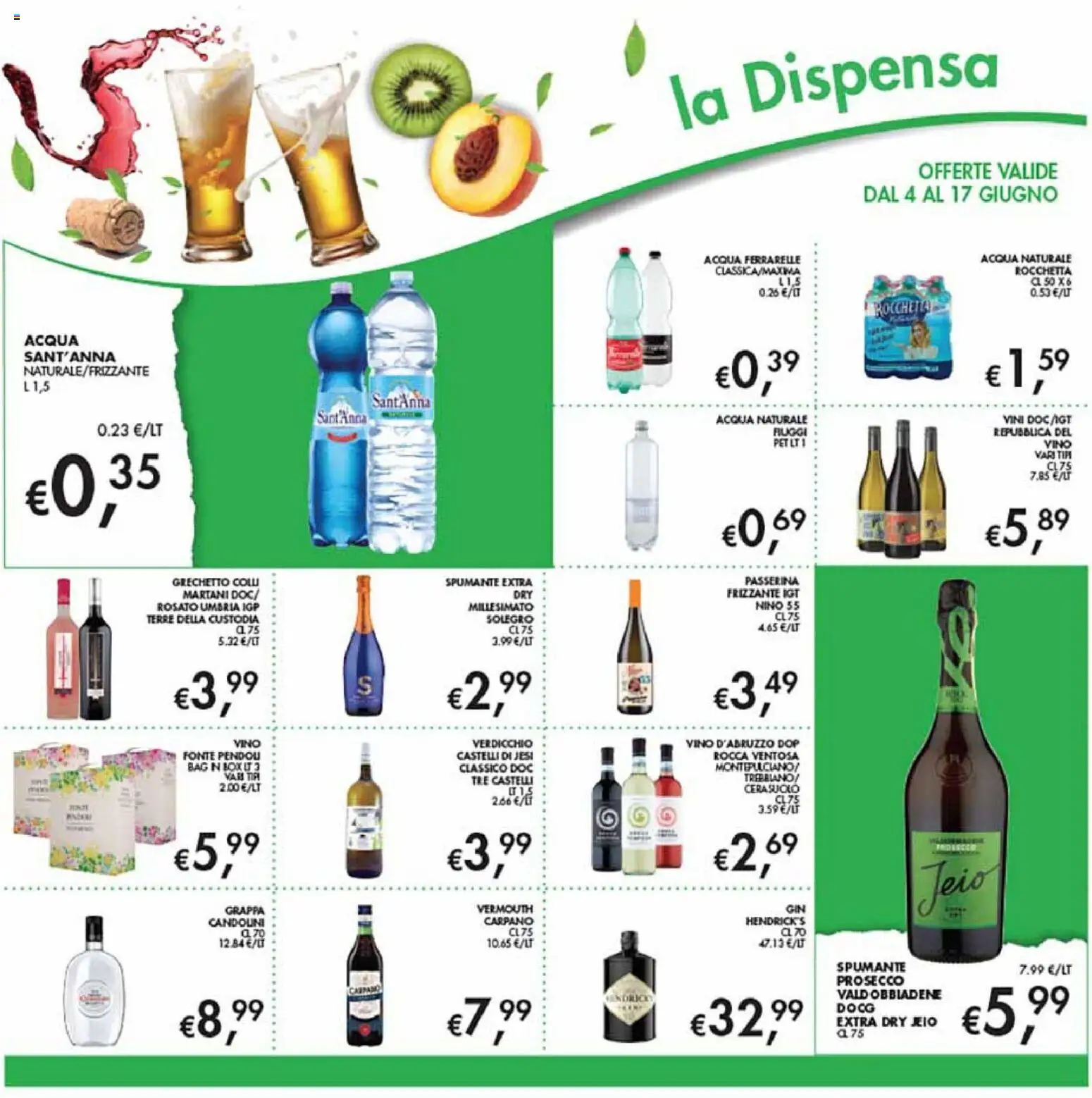 Volantino Coal del 04.06.2026 | Pagina: 14 | Prodotti: Prosecco, Acqua, Vino, Acqua naturale