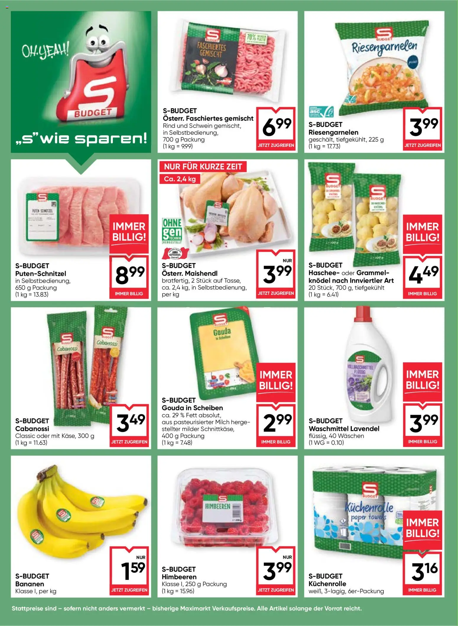 Maximarkt Flugblatt gültig ab 03.06.2026 | Seite: 6 | Produkte: Milch, Bananen, Waschmittel