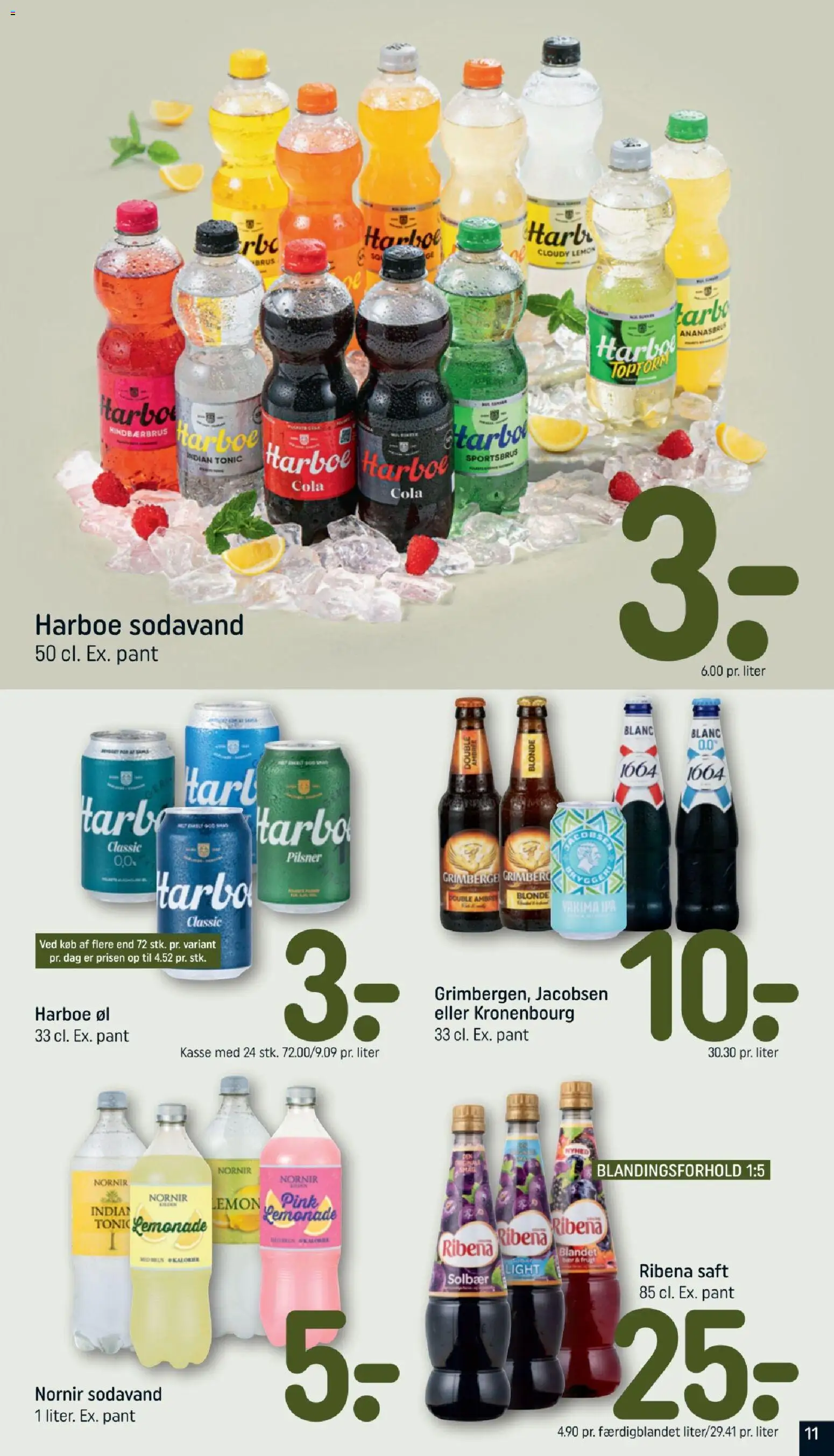 Rema 1000 tilbudsavis – gyldig fra 30/08/2026 | Side: 11 | Produkter: Øl, Sodavand, Cola, Solbær