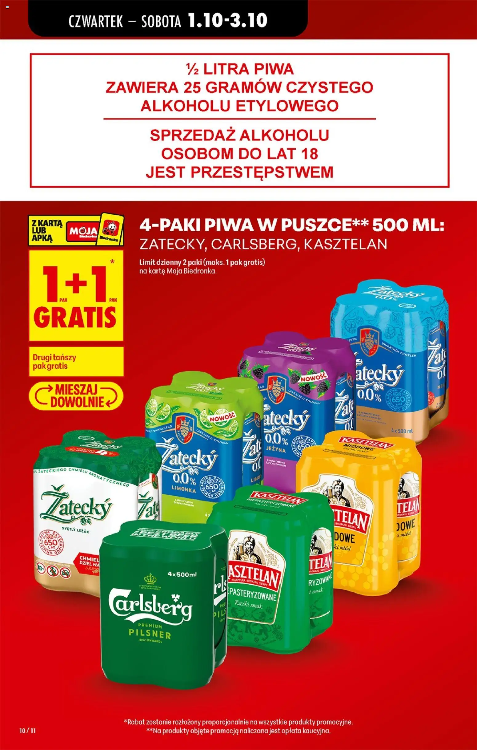 Biedronka Polsko leták - Codziennie niskie ceny od 01.10.2026 | Strana: 10 | Produkty: Pilsner