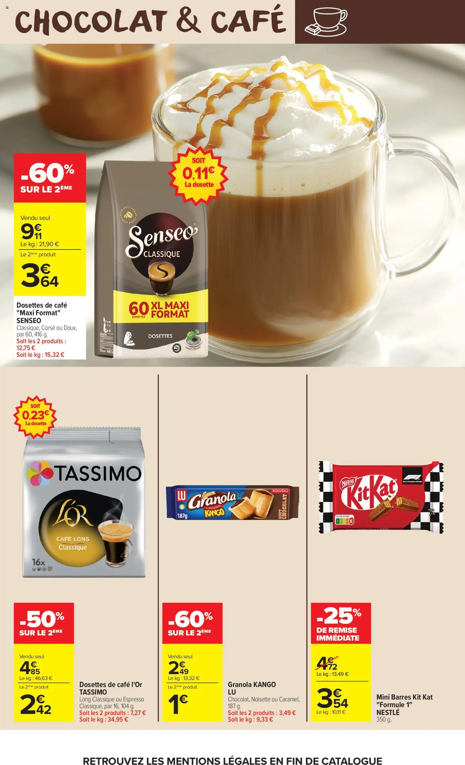 {H1} | Page: 5 | Produits: Tassimo, Noisette, Senseo, Café