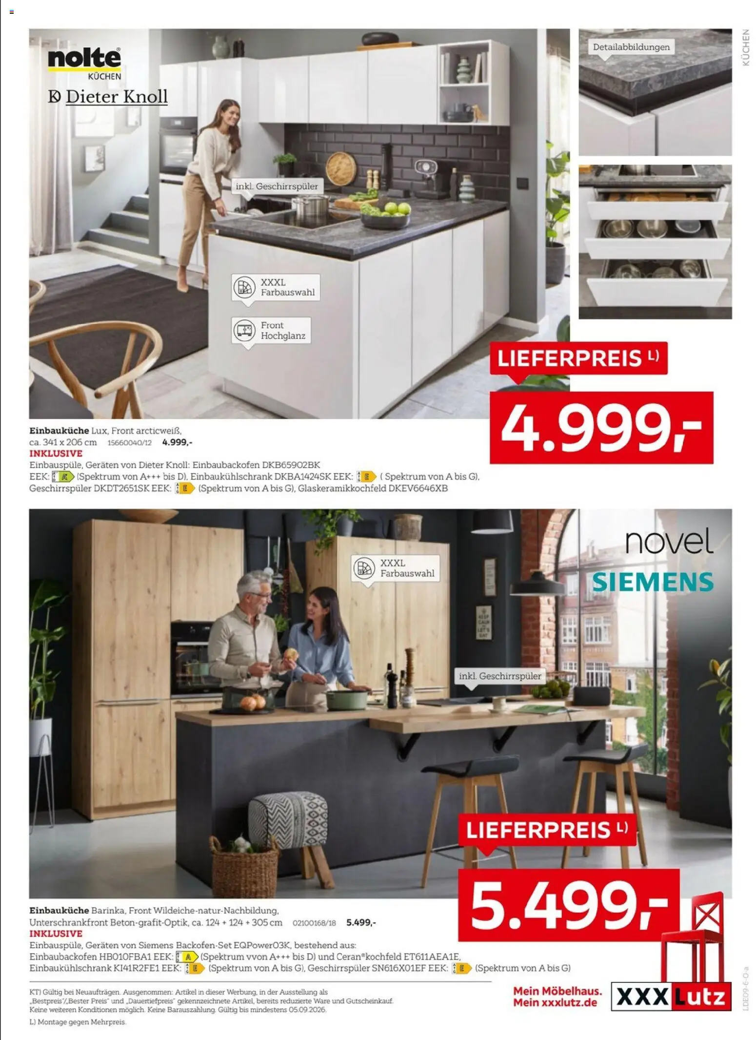 XXXLutz Jubiläum – gültig ab 22.08.2026 | Seite: 11 | Produkte: Siemens, Geschirrspüler, Einbauküche, Kochfeld