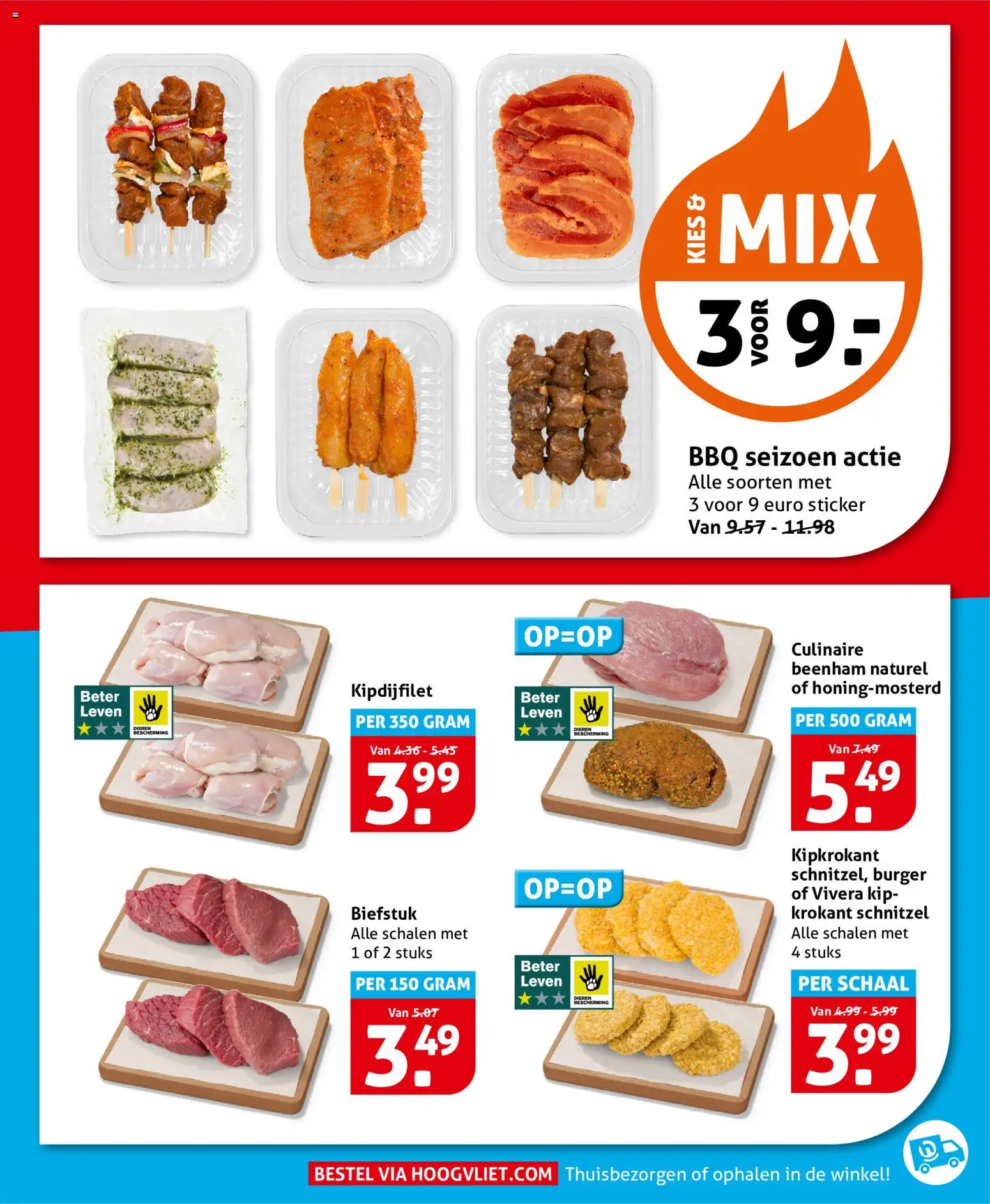 {H1} | Pagina: 18 | Producten: Biefstuk, Schaal, Schnitzel, Kip