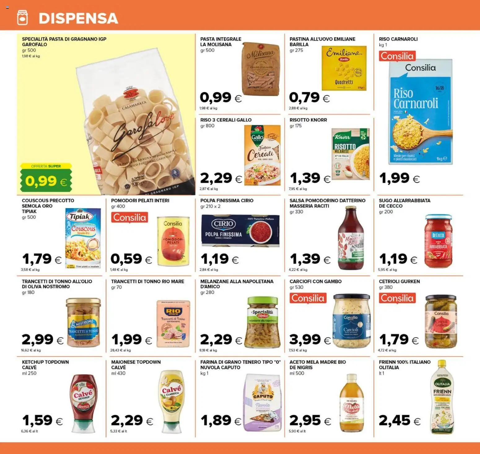 Volantino Tigre del 22/10/2026 | Pagina: 20 | Prodotti: Riso, Pasta, Semola, Sugo