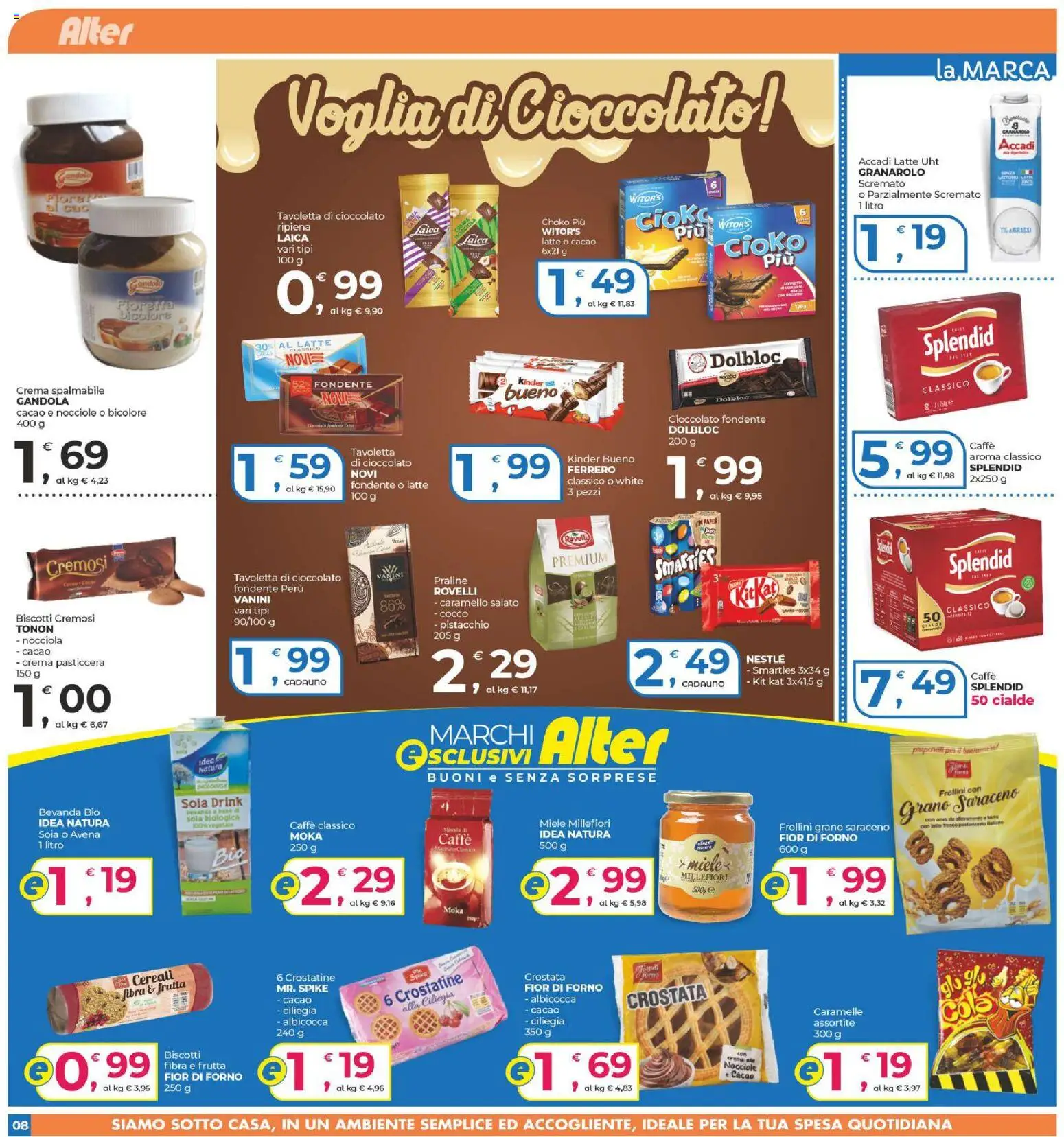 Volantino Alter Discount del 29/10/2026 | Pagina: 8 | Prodotti: Pistacchio, Cioccolato, Biscotti, Frollini