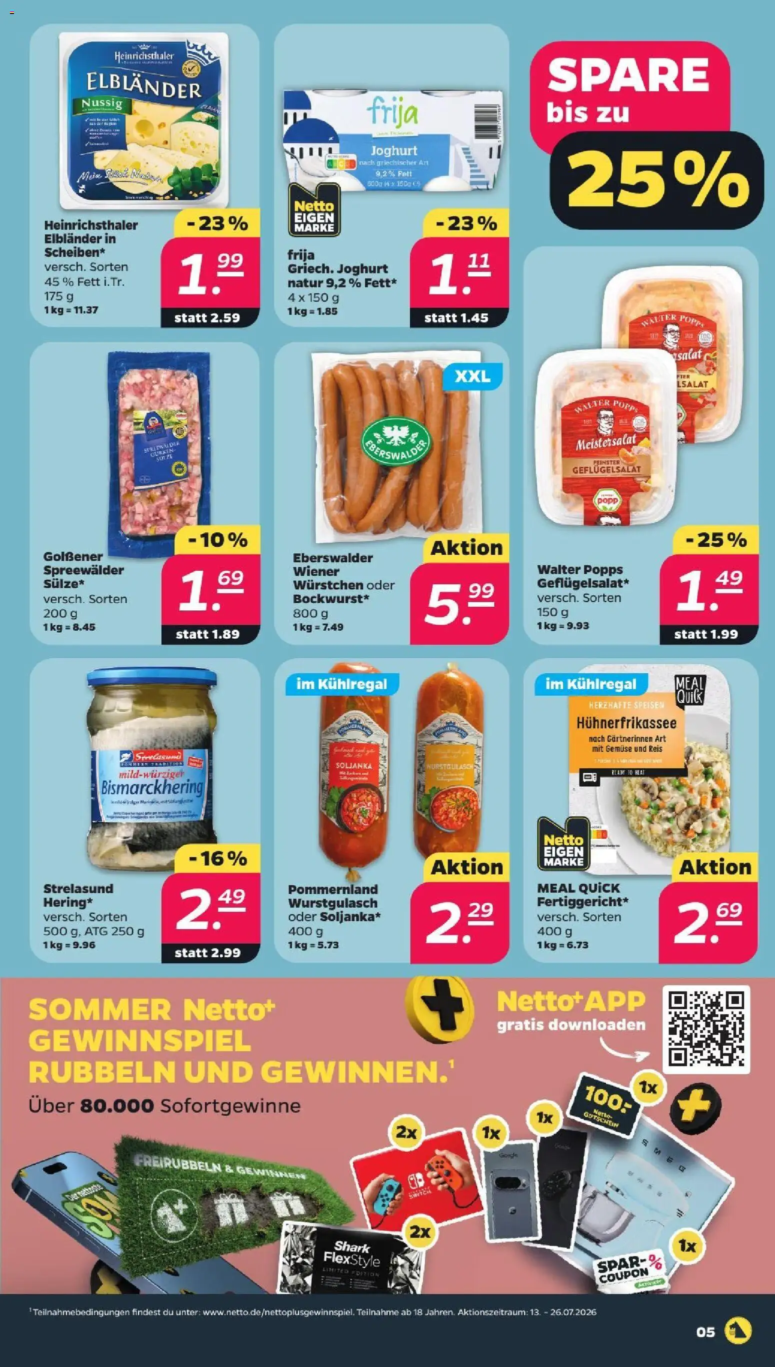 Netto Prospekt – gültig ab 13.07.2026 | Seite: 5 | Produkte: Joghurt, Gemüse, Reis, Gurken