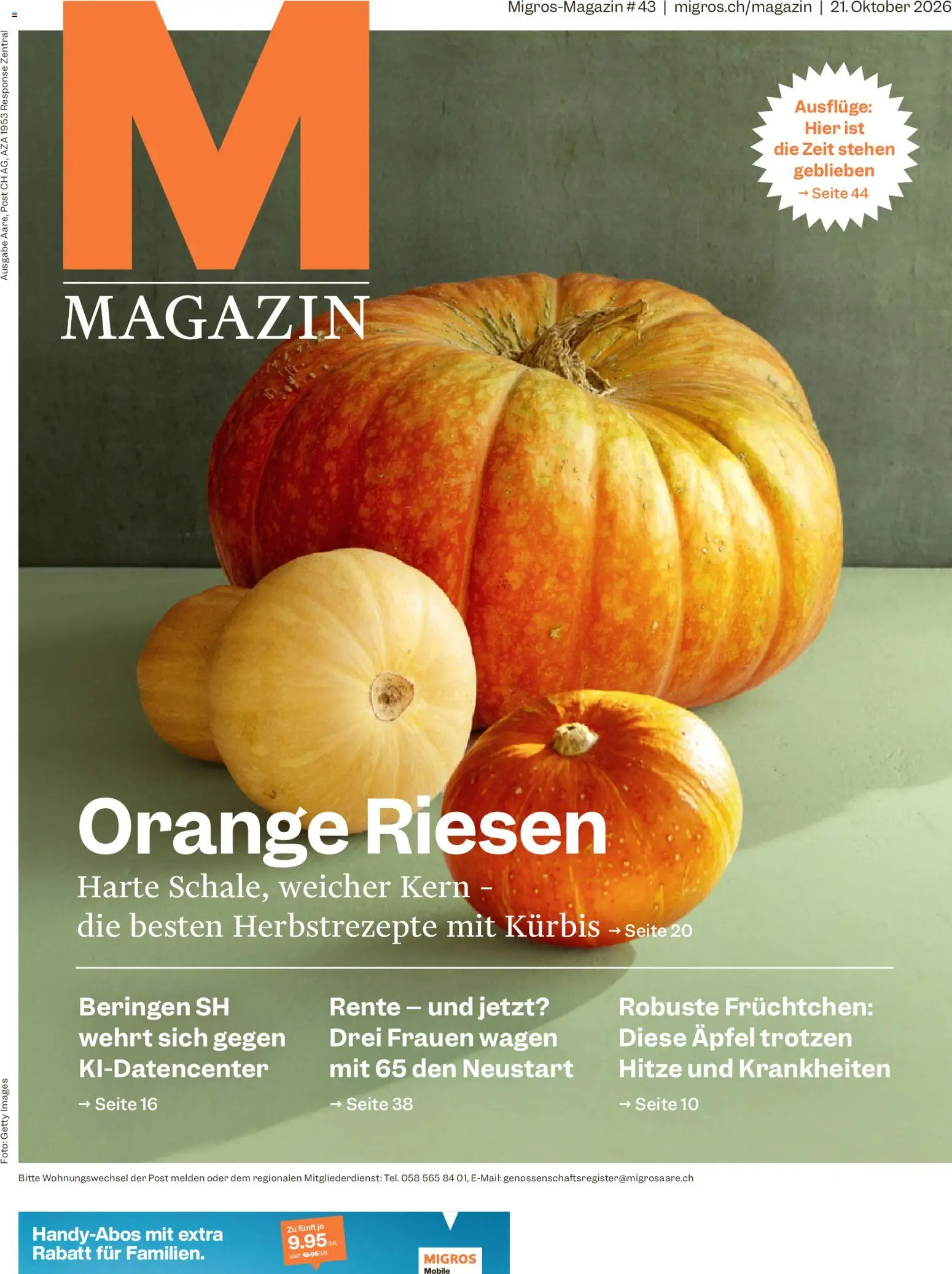 Migros aktionen Magazine – gültig ab 21.10.2026 | Seite: 1