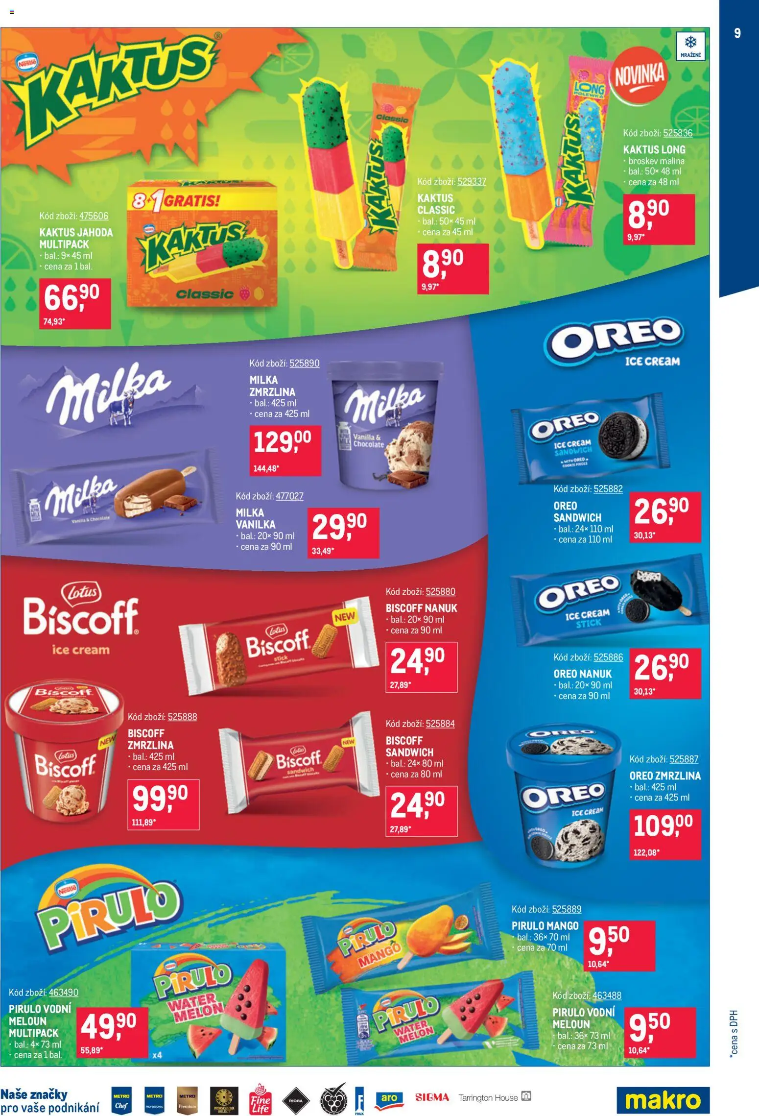 Makro leták - Zmrzliny od 01.07.2026 | Strana: 9