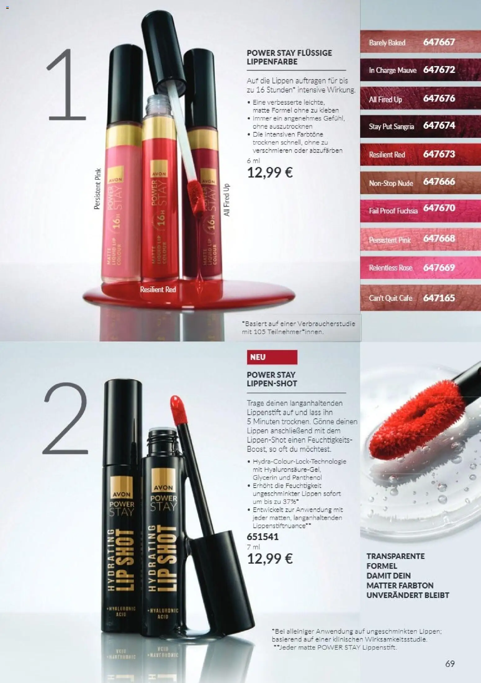 Avon Black Friday – gültig ab 01.11.2026 | Seite: 69 | Produkte: Lippenstift