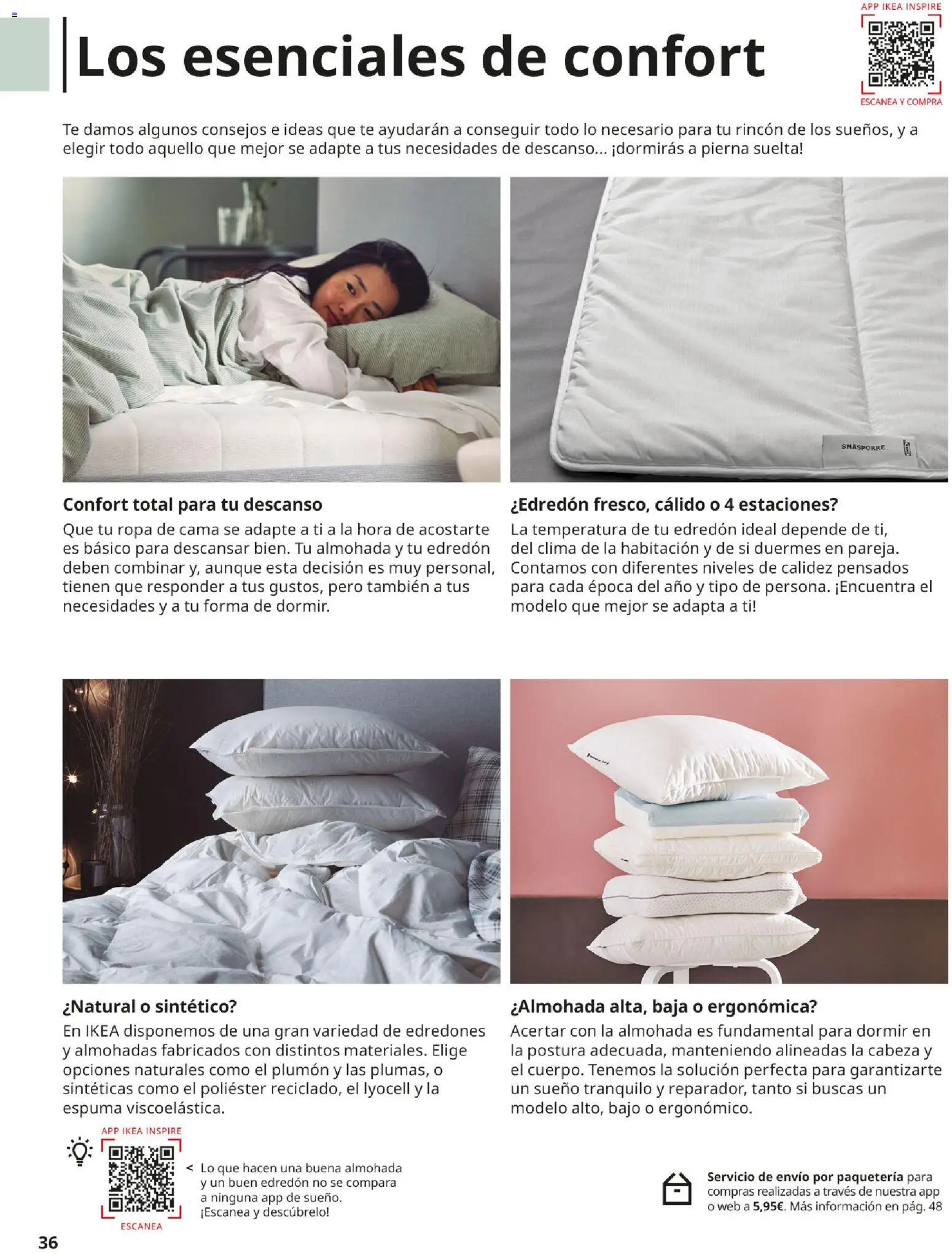 IKEA - Confort │ válido desde el 01/09/2026 | Página: 36 | Productos: Edredón, Té, Ropa, Cama