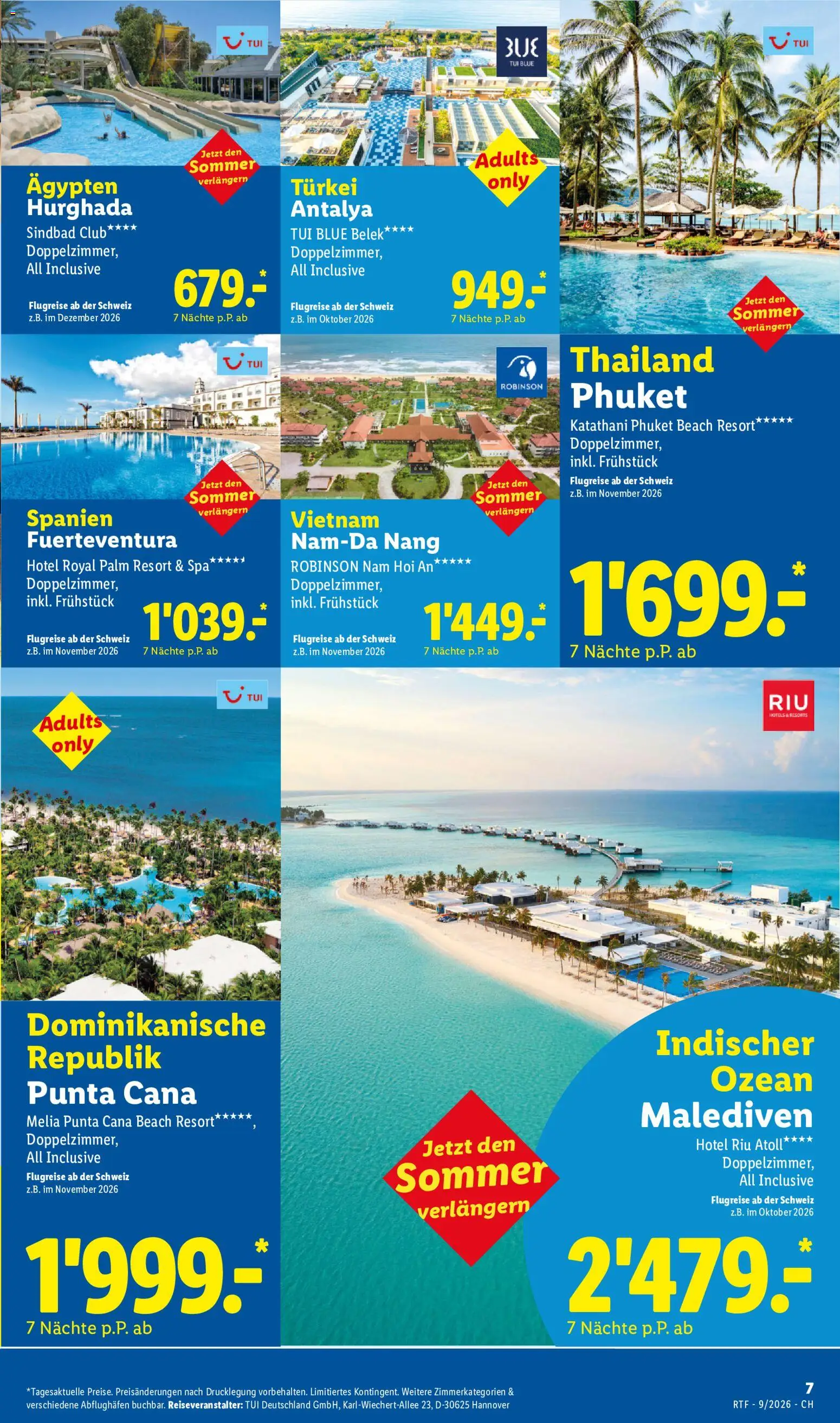Lidl aktionen September/Oktober Reise-Highlights – gültig ab 14.09.2026 | Seite: 7